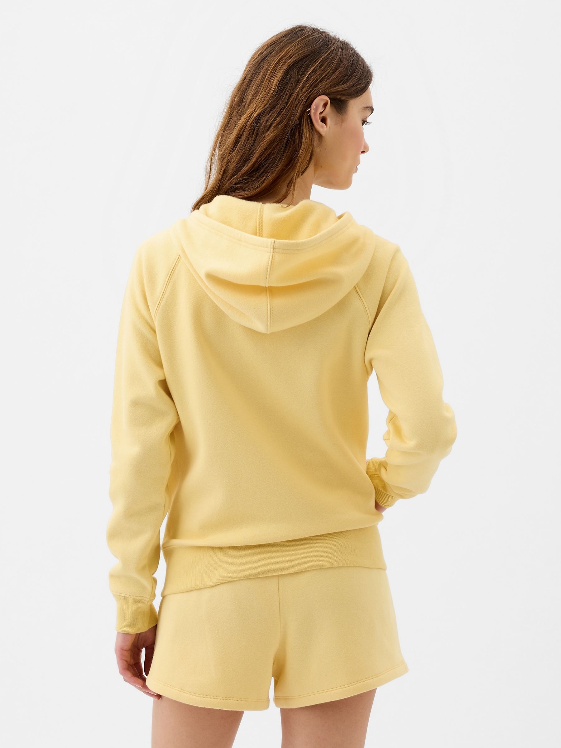 Yellow Logo Zip Up Hoodie - Image 2 of 2