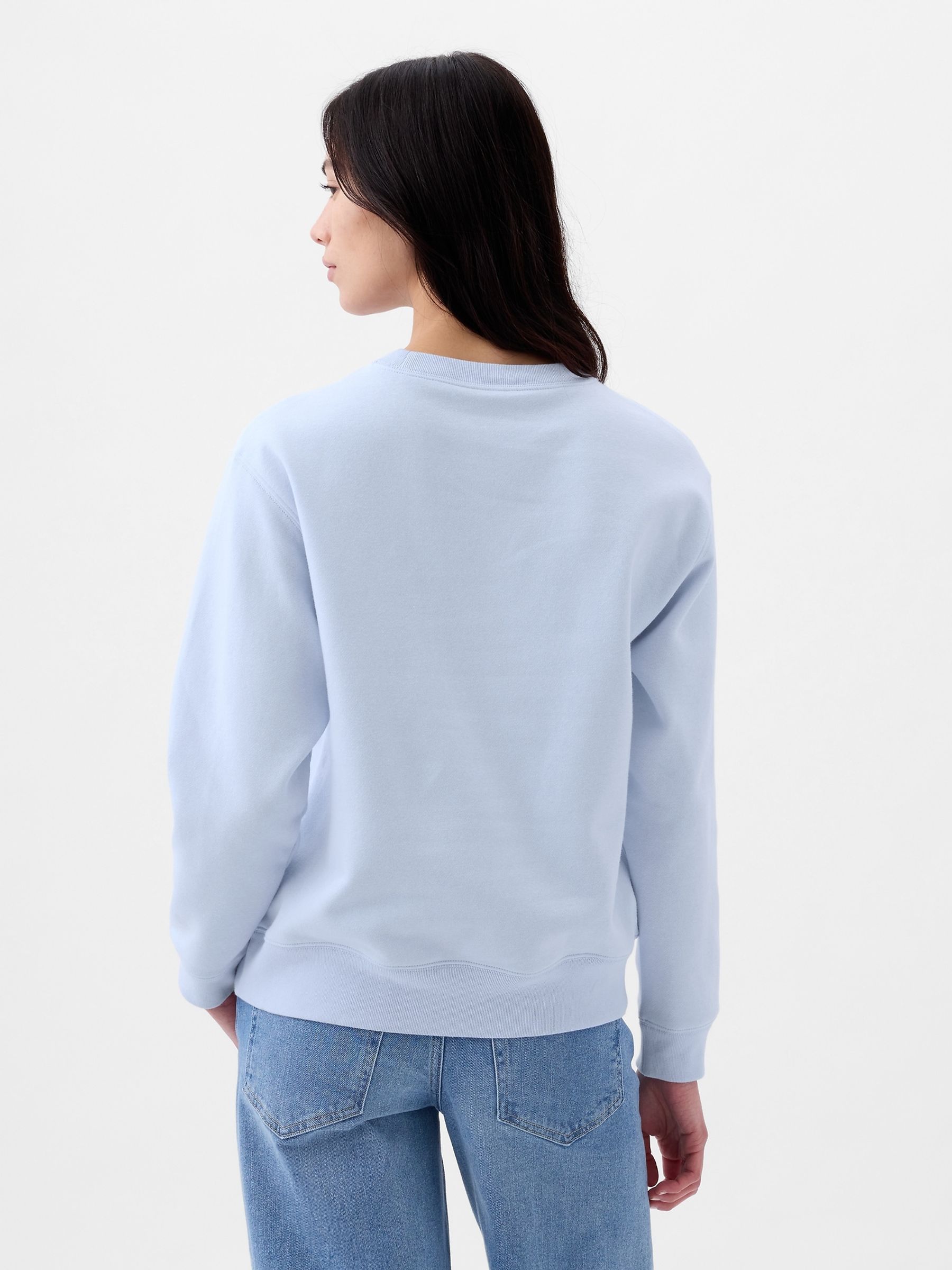 Blue Logo Floral Print Fleece Sweatshirt - Image 2 of 3