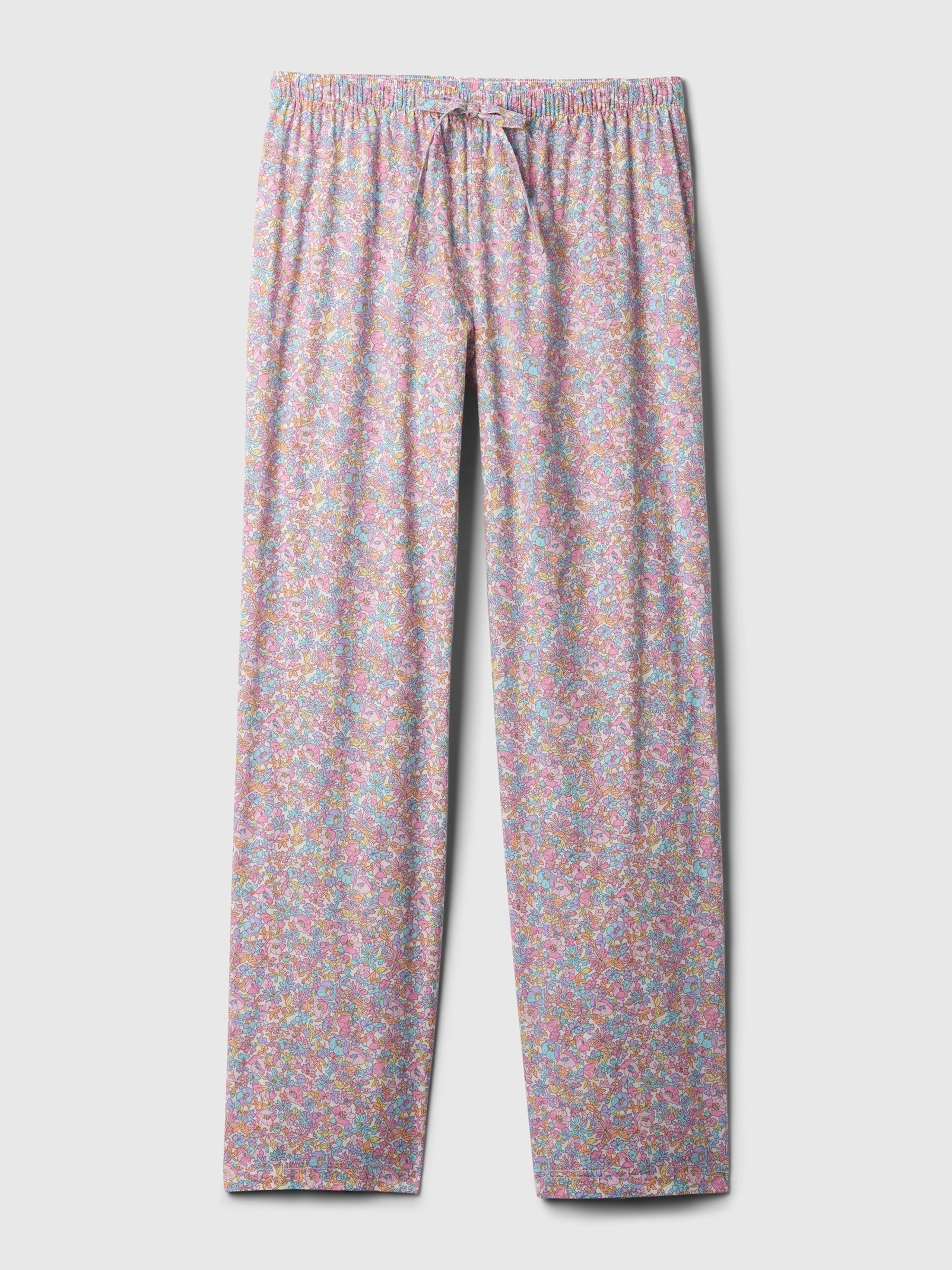 Pink Floral Poplin Stripe Pyjama Trousers - Image 3 of 3