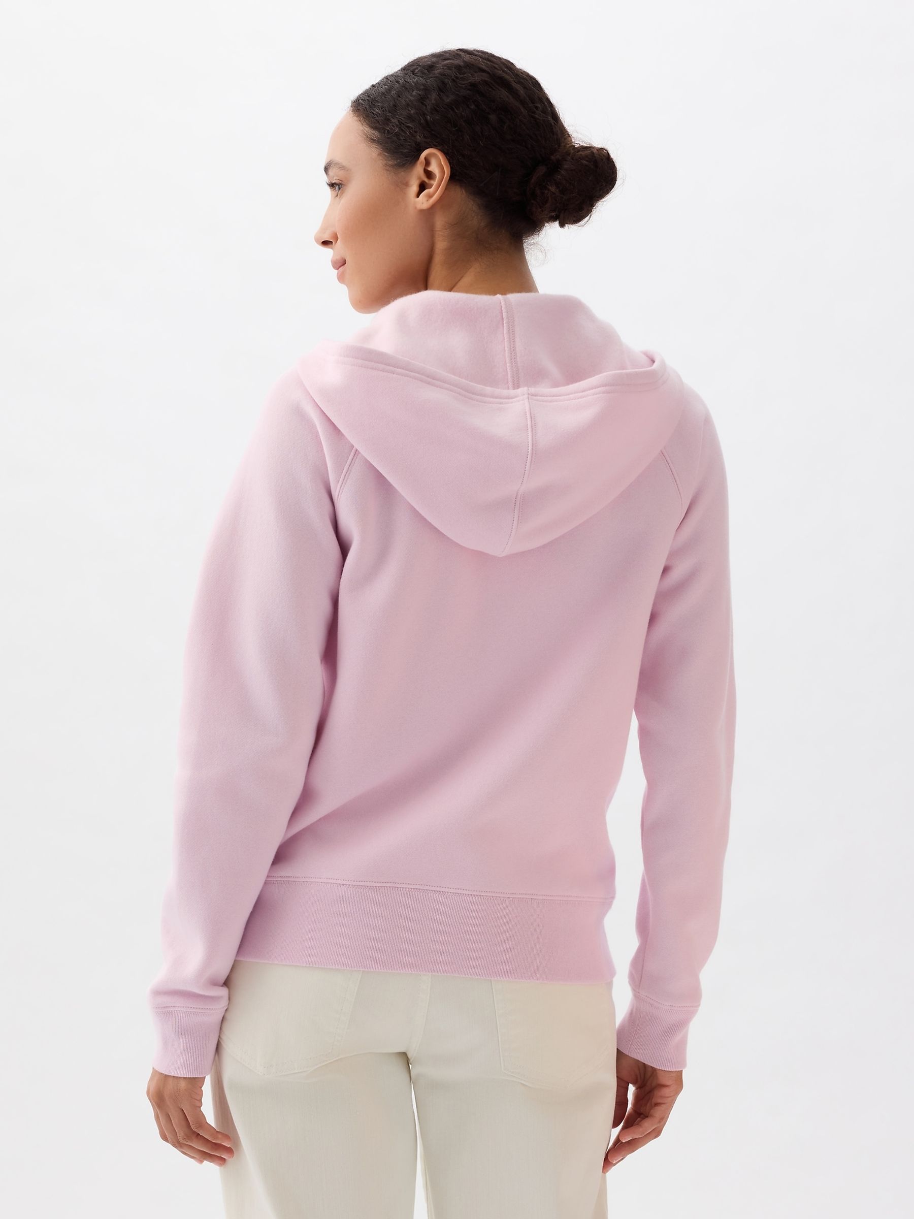Pink Logo Zip Up Hoodie - Image 2 of 4