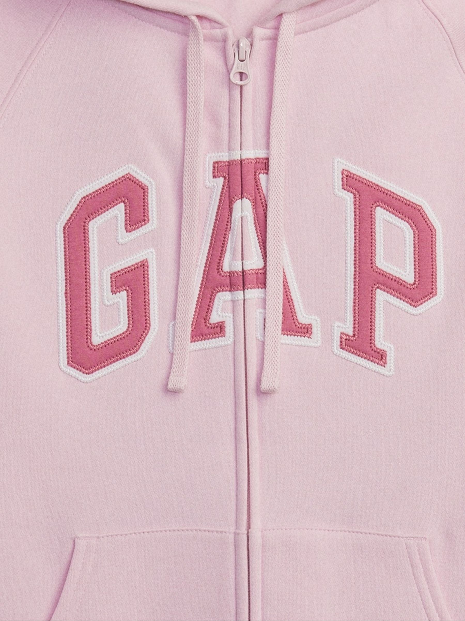 Pink Logo Zip Up Hoodie - Image 4 of 4