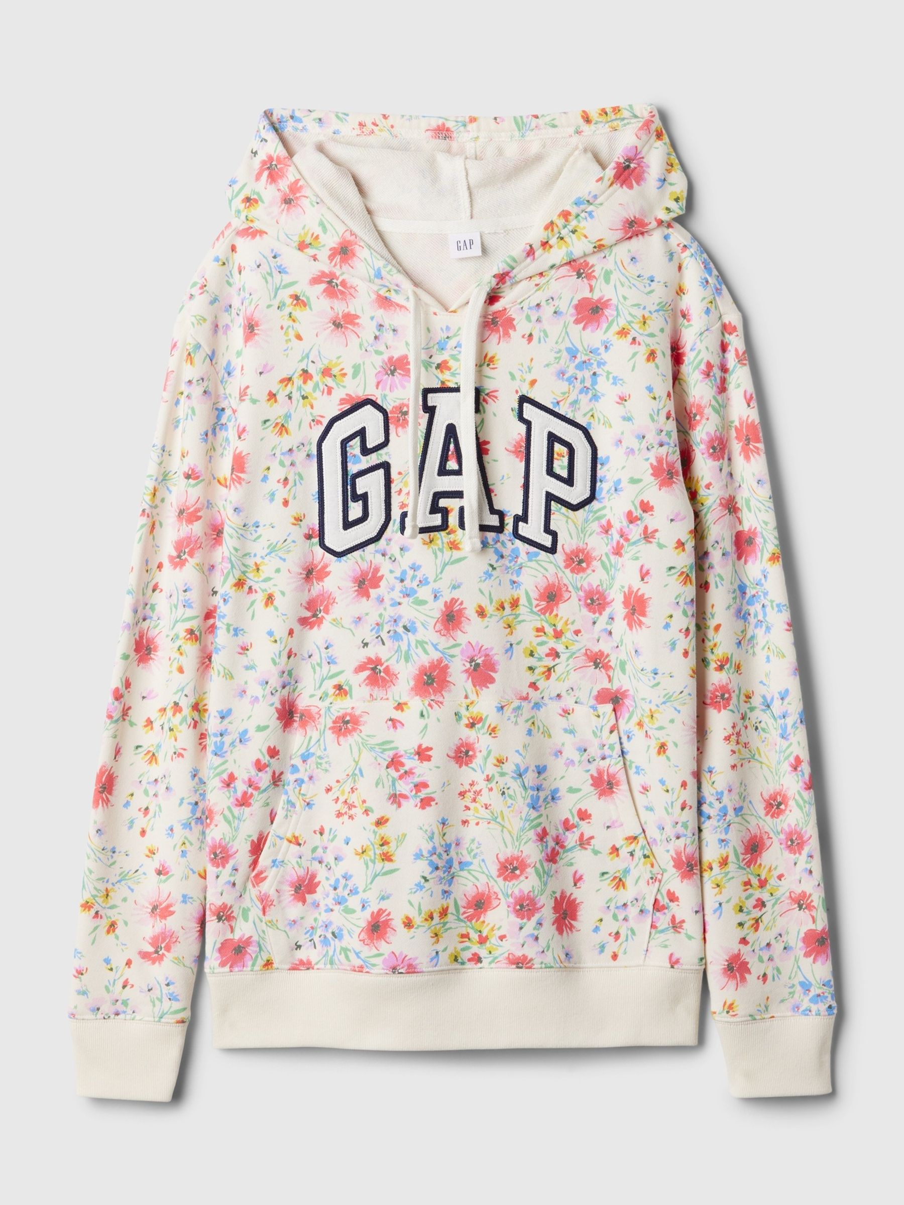 Pink Floral Logo Floral Print Hoodie - Image 4 of 4