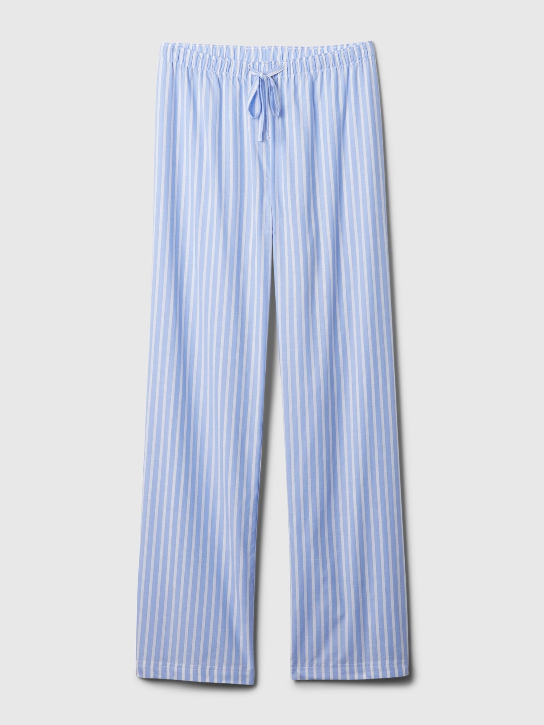 Blue Stripe Poplin Stripe Pyjama Trousers - Image 3 of 3