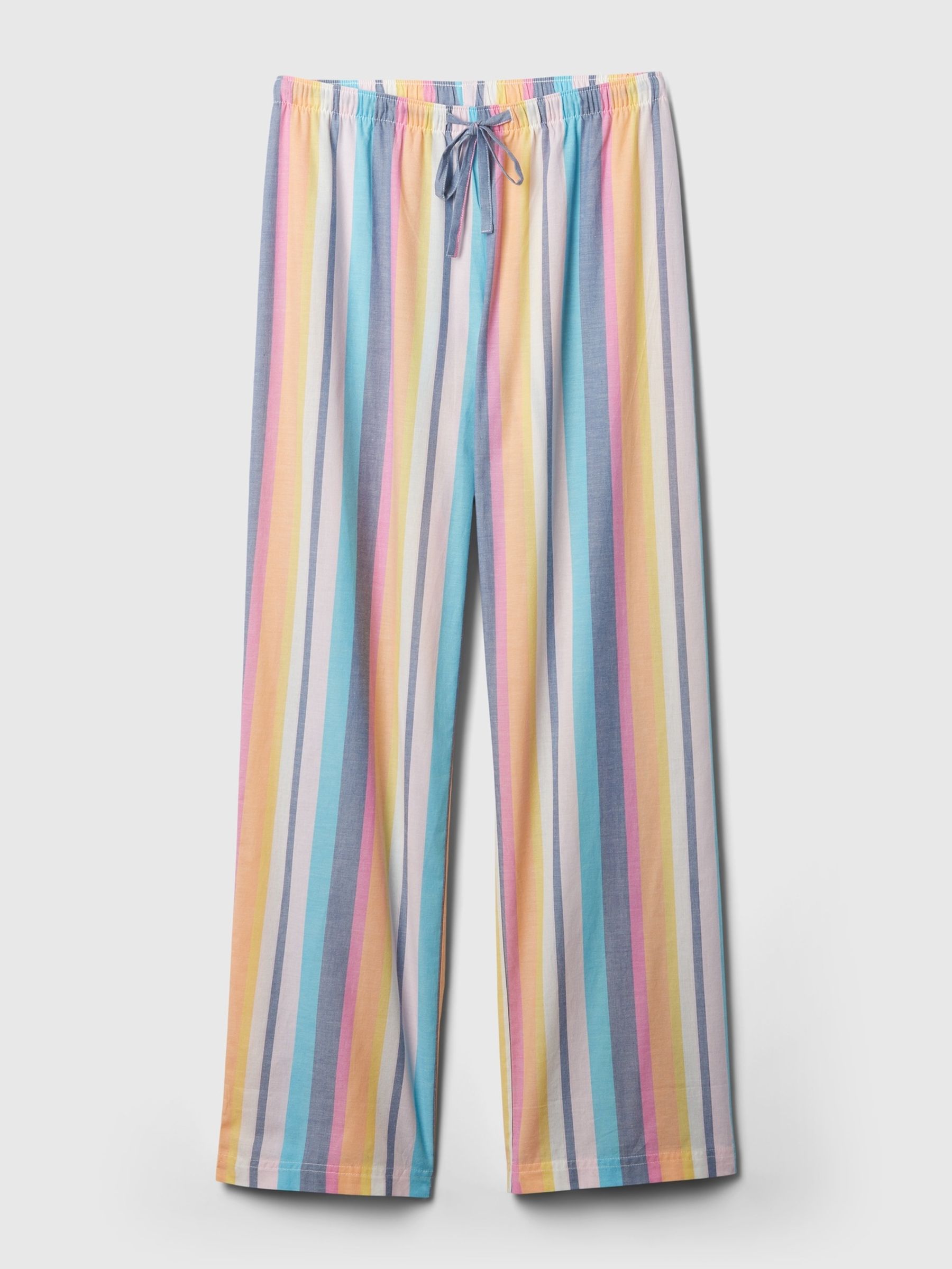 Multi Stripe Poplin Stripe Pyjama Trousers - Image 3 of 3