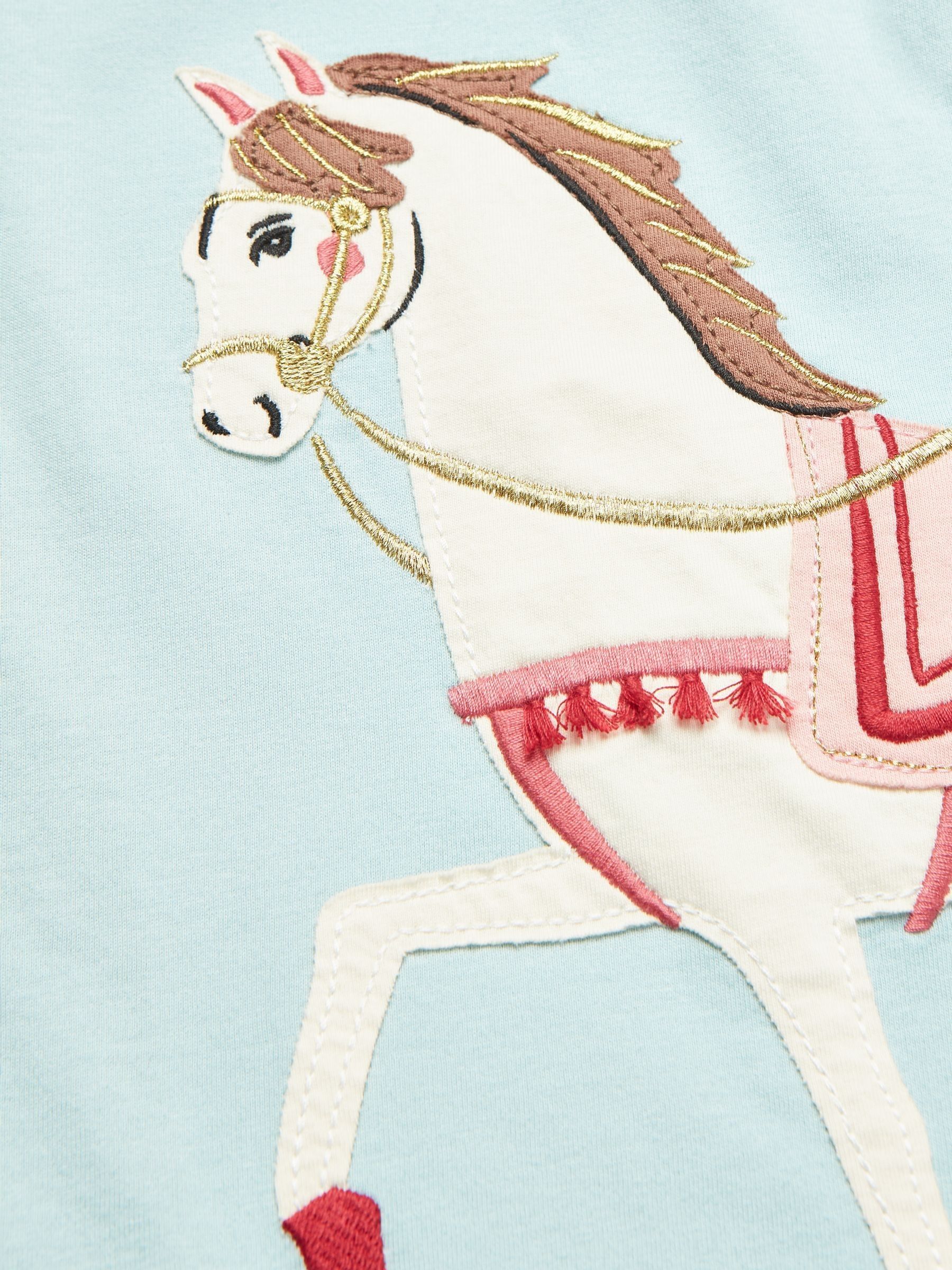 Girls' Ava Mint Green Artwork T-Shirt - Image 3 of 6