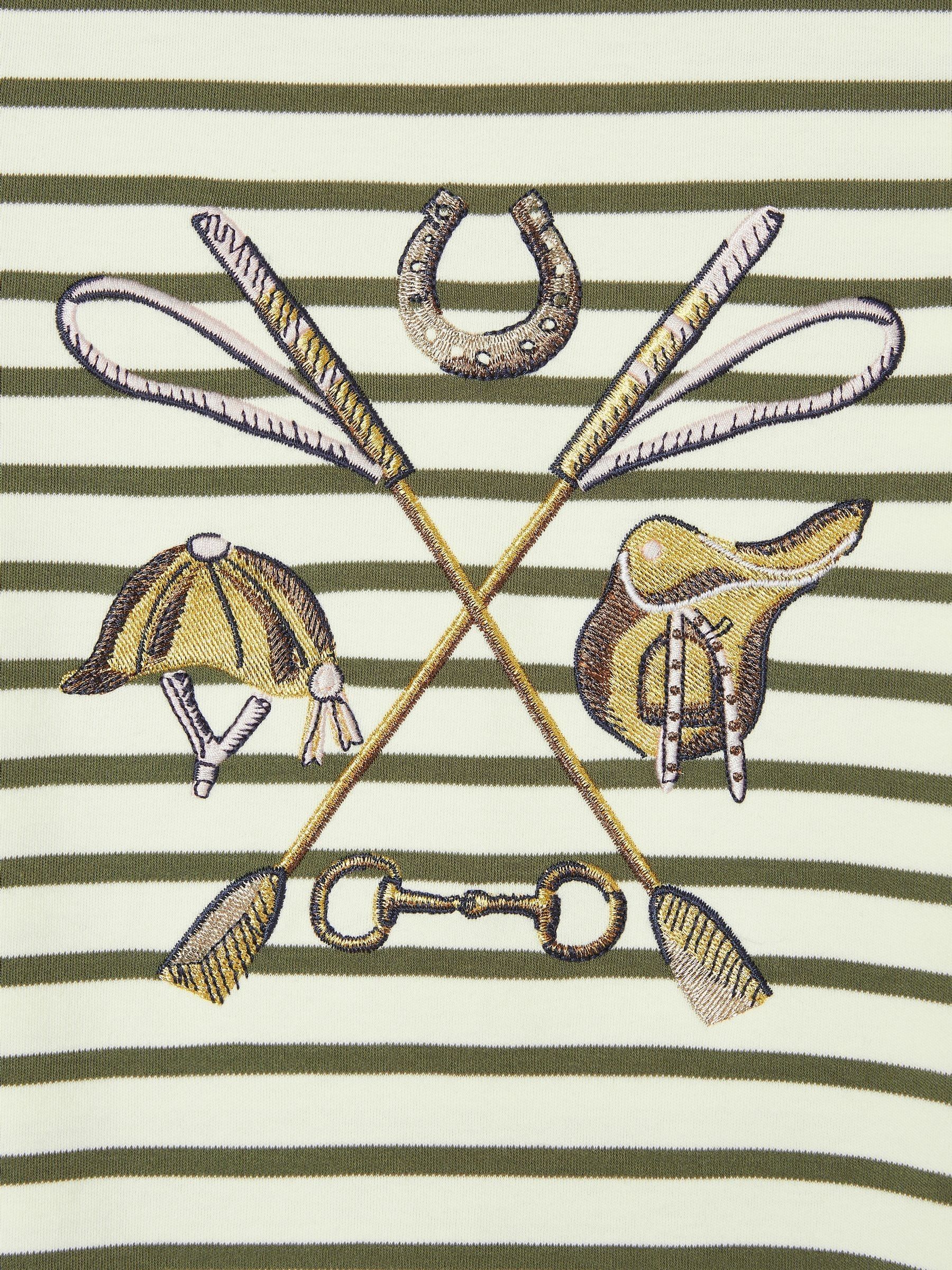 Girls' Harbour Khaki Green Long Sleeve Jersey Top - Image 5 of 5