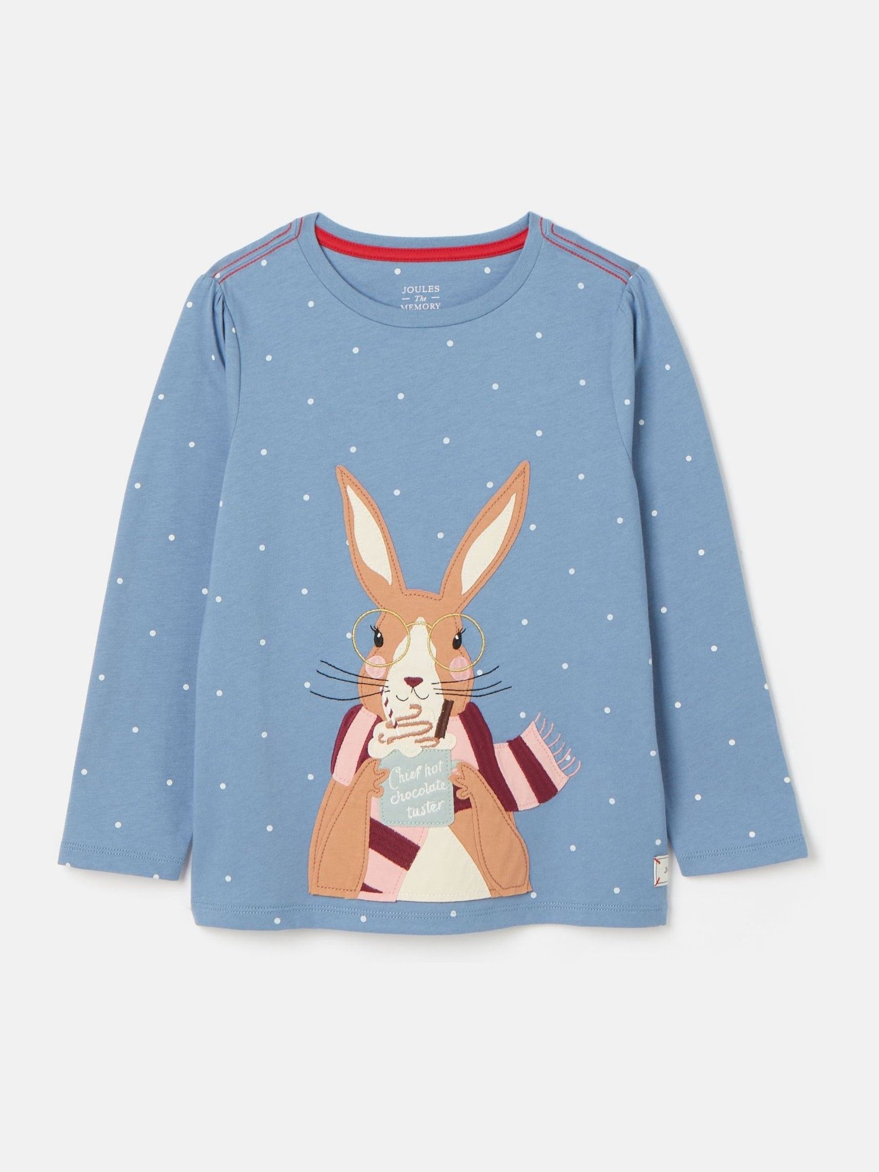 Girls' Ava Blue Artwork T-Shirt - Image 1 of 5