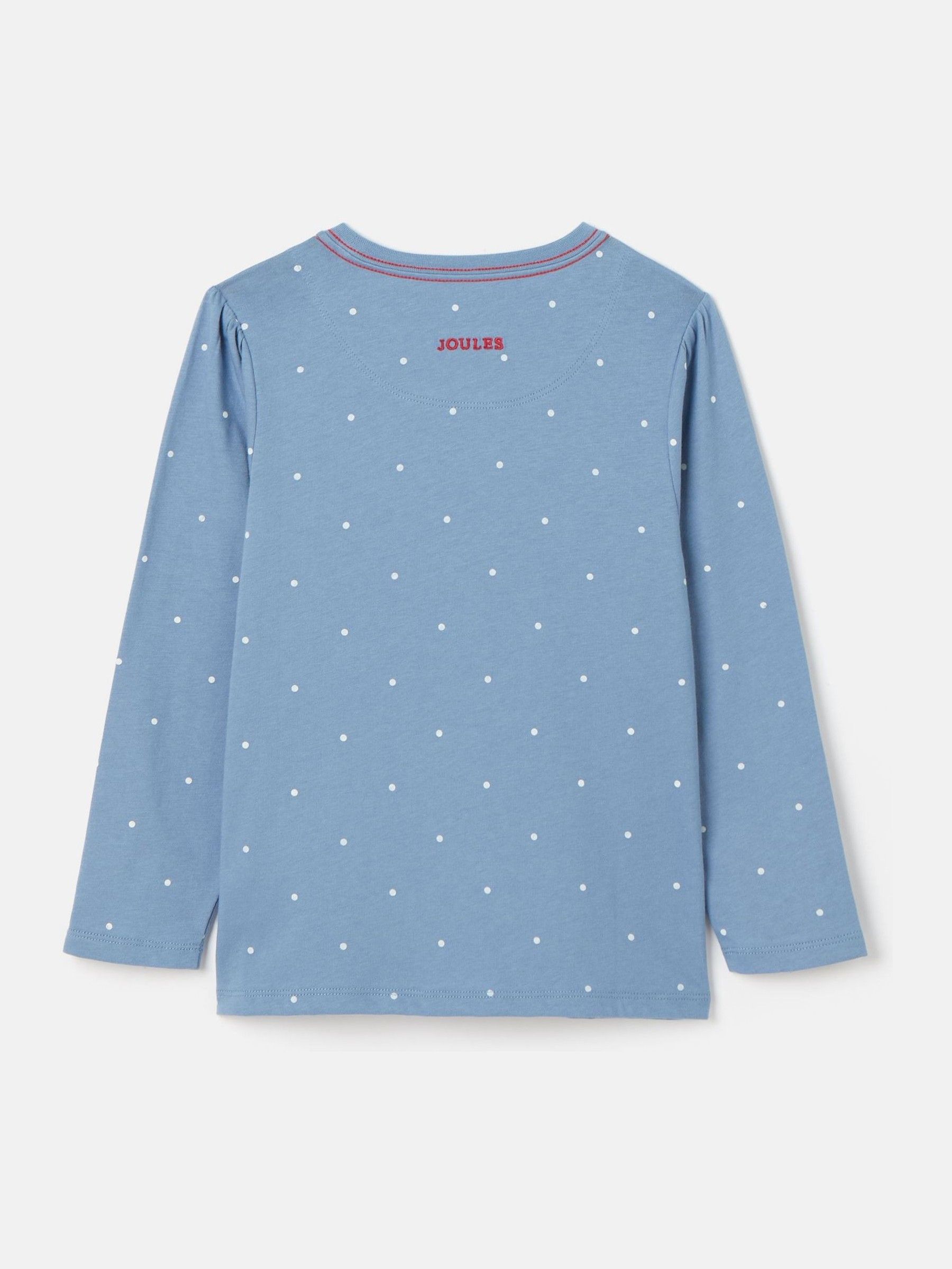 Girls' Ava Blue Artwork T-Shirt - Image 2 of 5