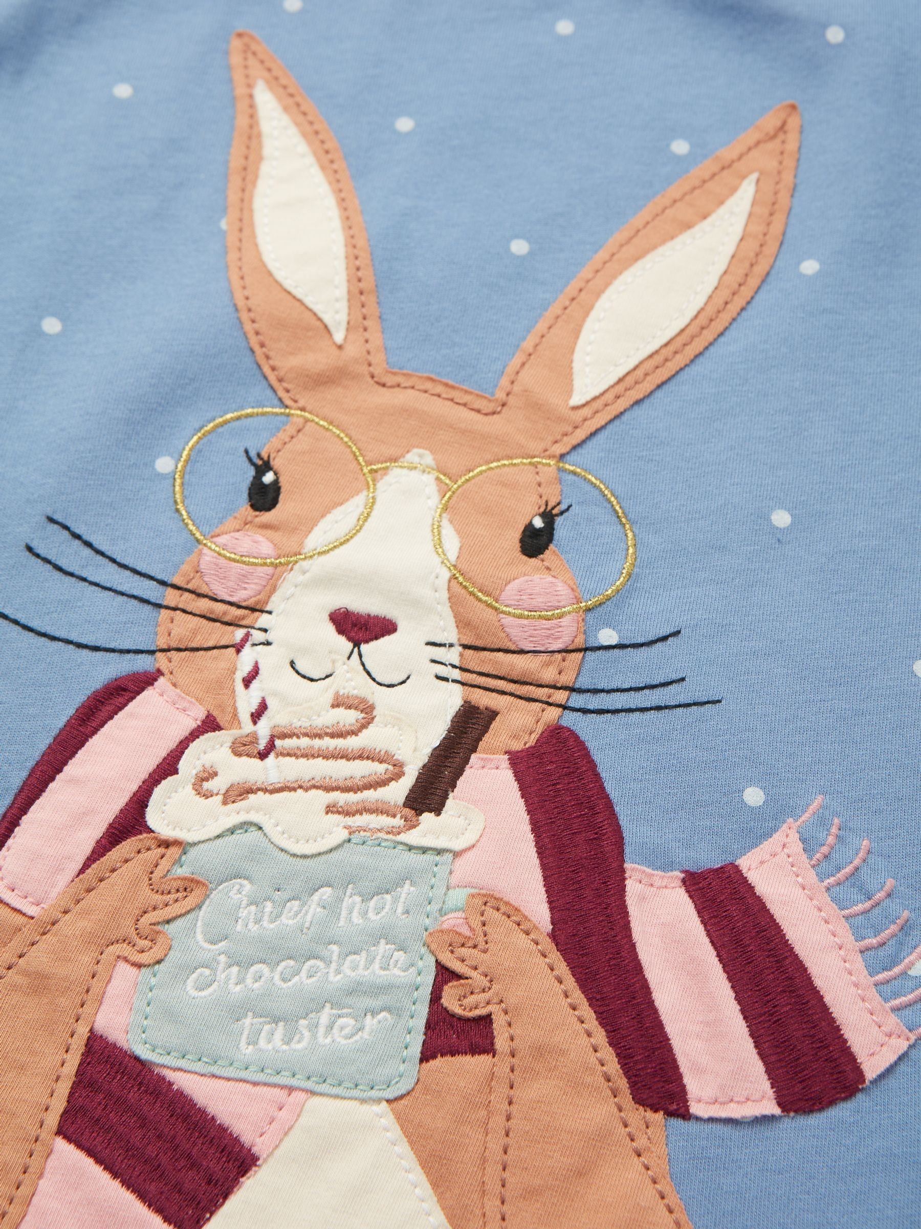 Girls' Ava Blue Artwork T-Shirt - Image 5 of 5