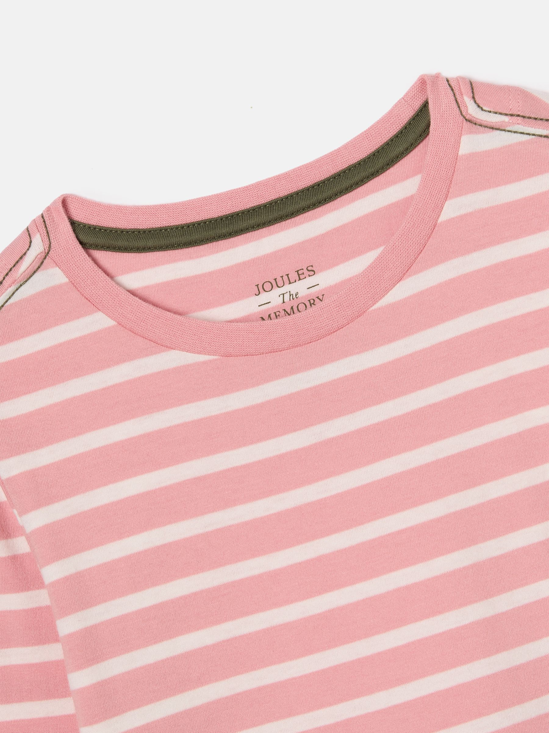 Girls' Ava Pink Stripe Artwork T-Shirt - Image 4 of 5