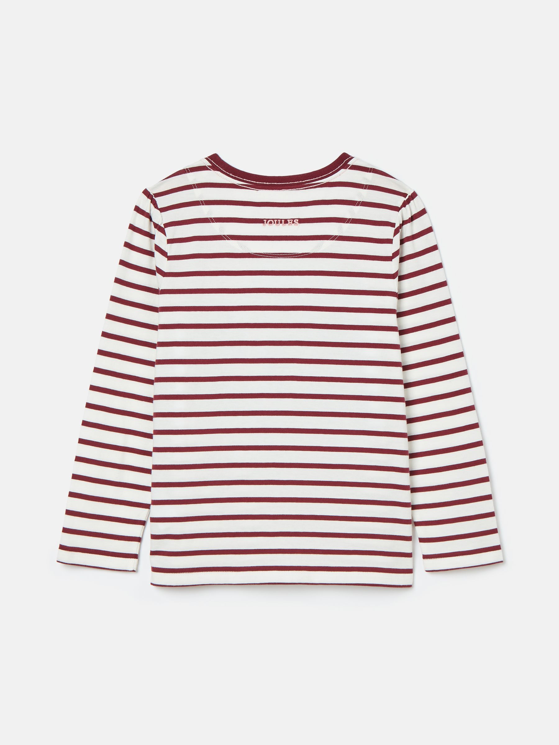 Girls' Ava Berry Red Stripe Artwork T-Shirt - Image 2 of 6