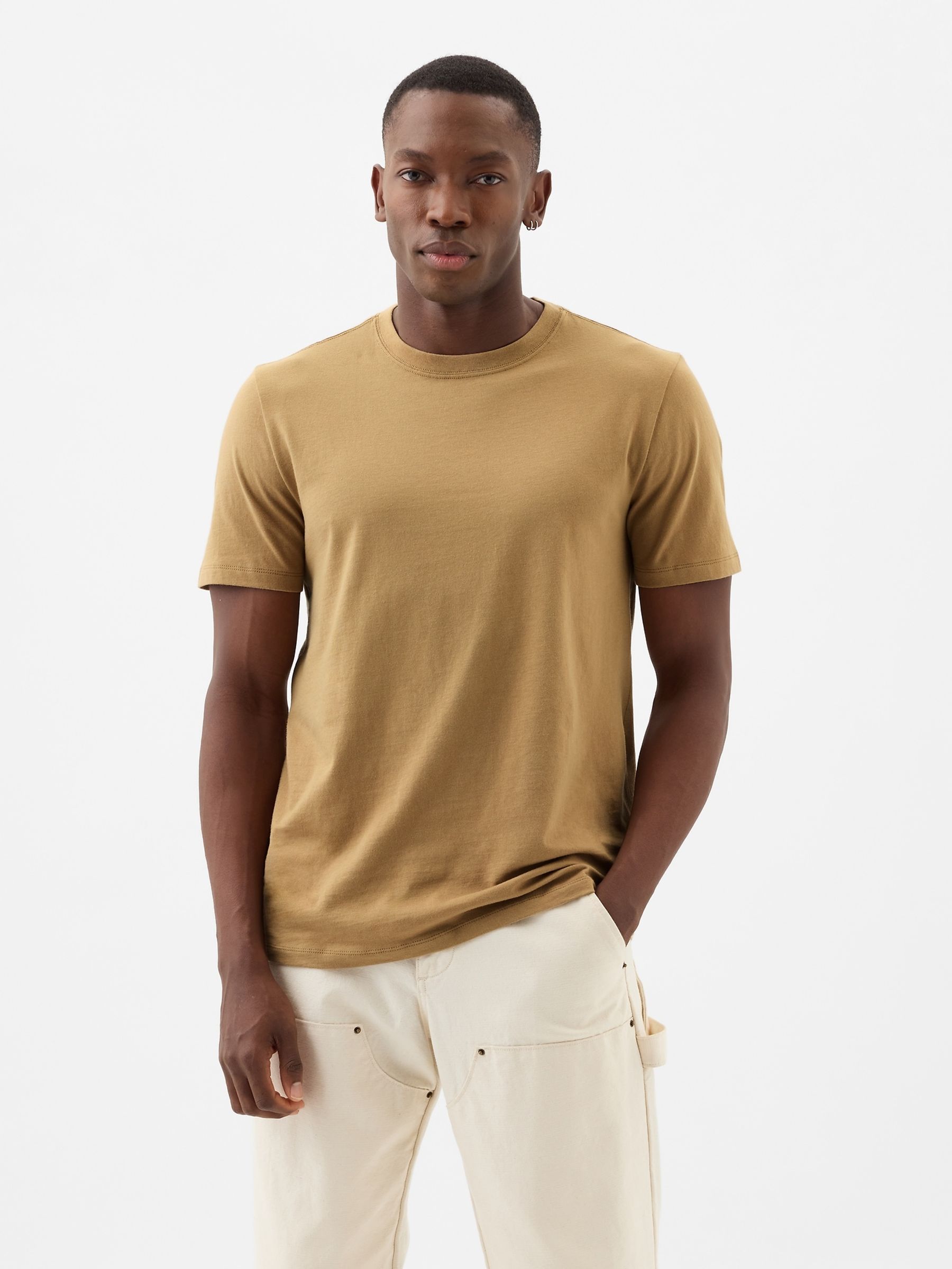 Brown Everyday Soft Short Sleeve Crew Neck T-Shirt - Image 1 of 1