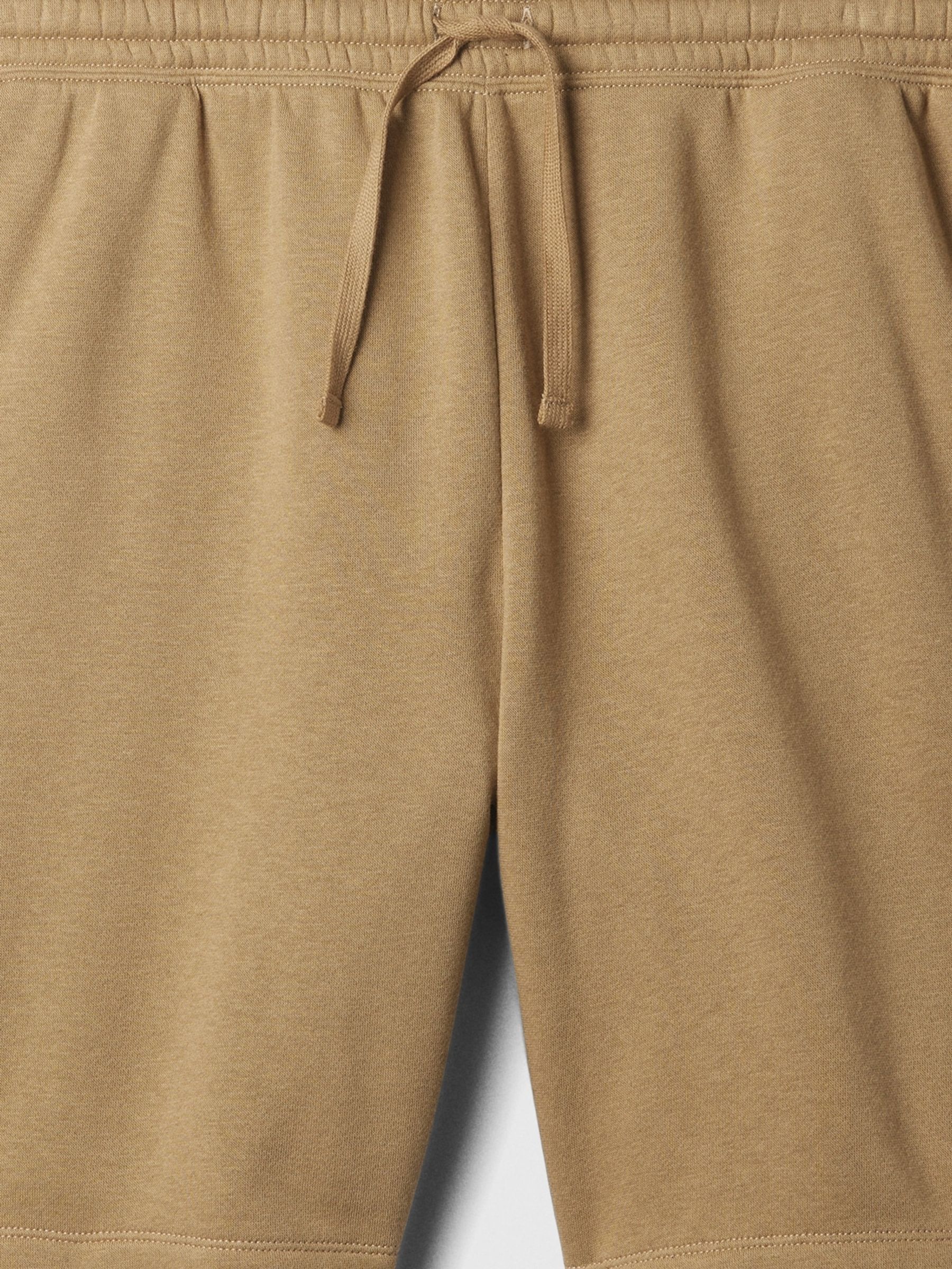 Beige Pull On Logo Jogger Shorts - Image 4 of 4