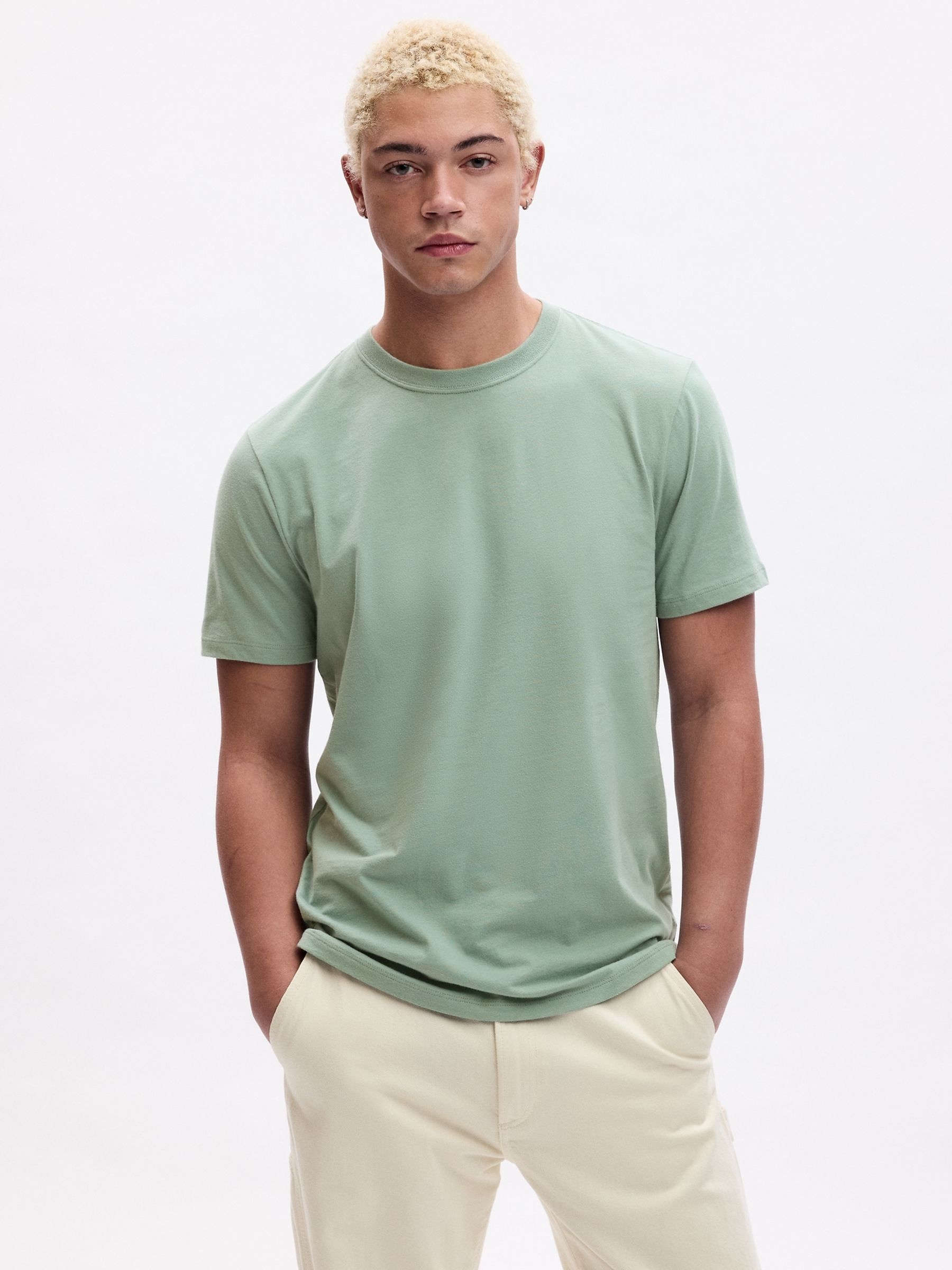 Pistachio Green Everyday Soft Short Sleeve Crew Neck T-Shirt - Image 1 of 1