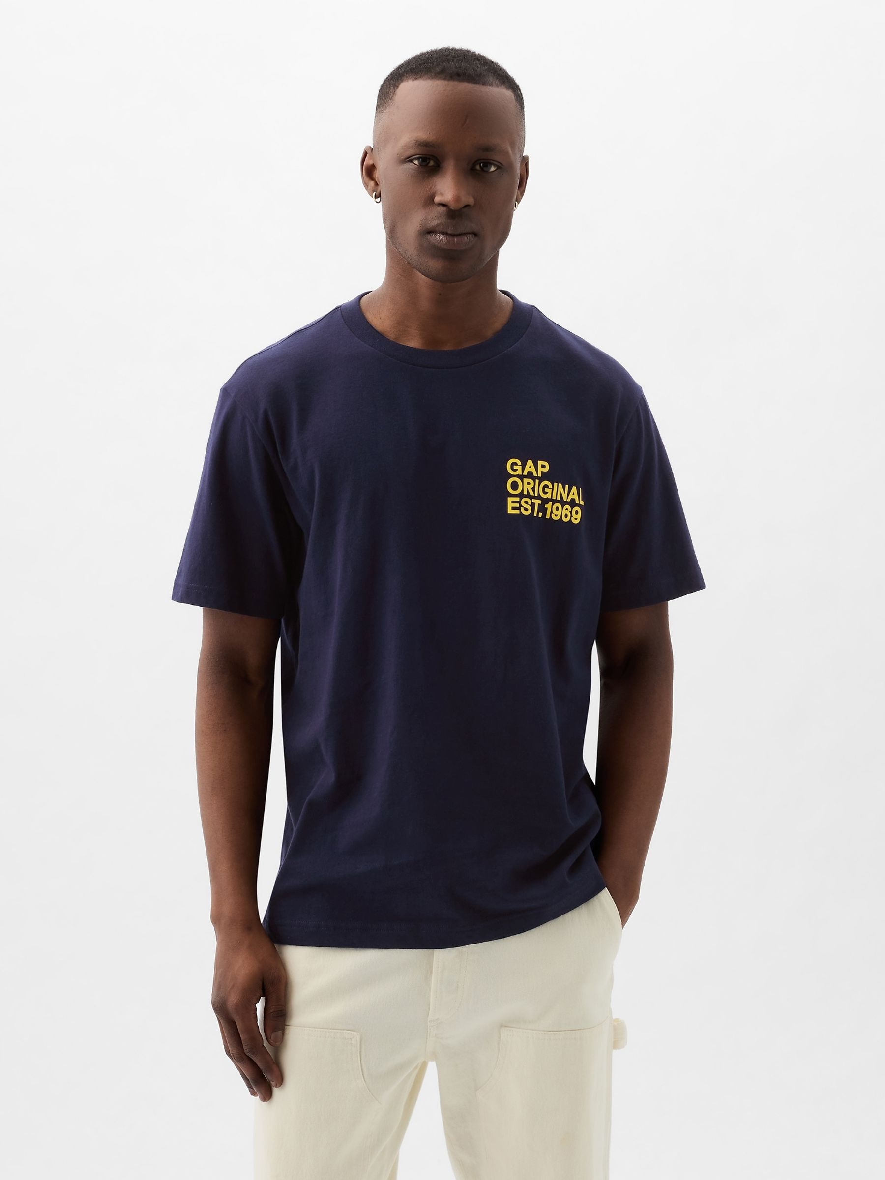 Blue Logo Graphic Short Sleeve Crew Neck T-Shirt - Image 2 of 5