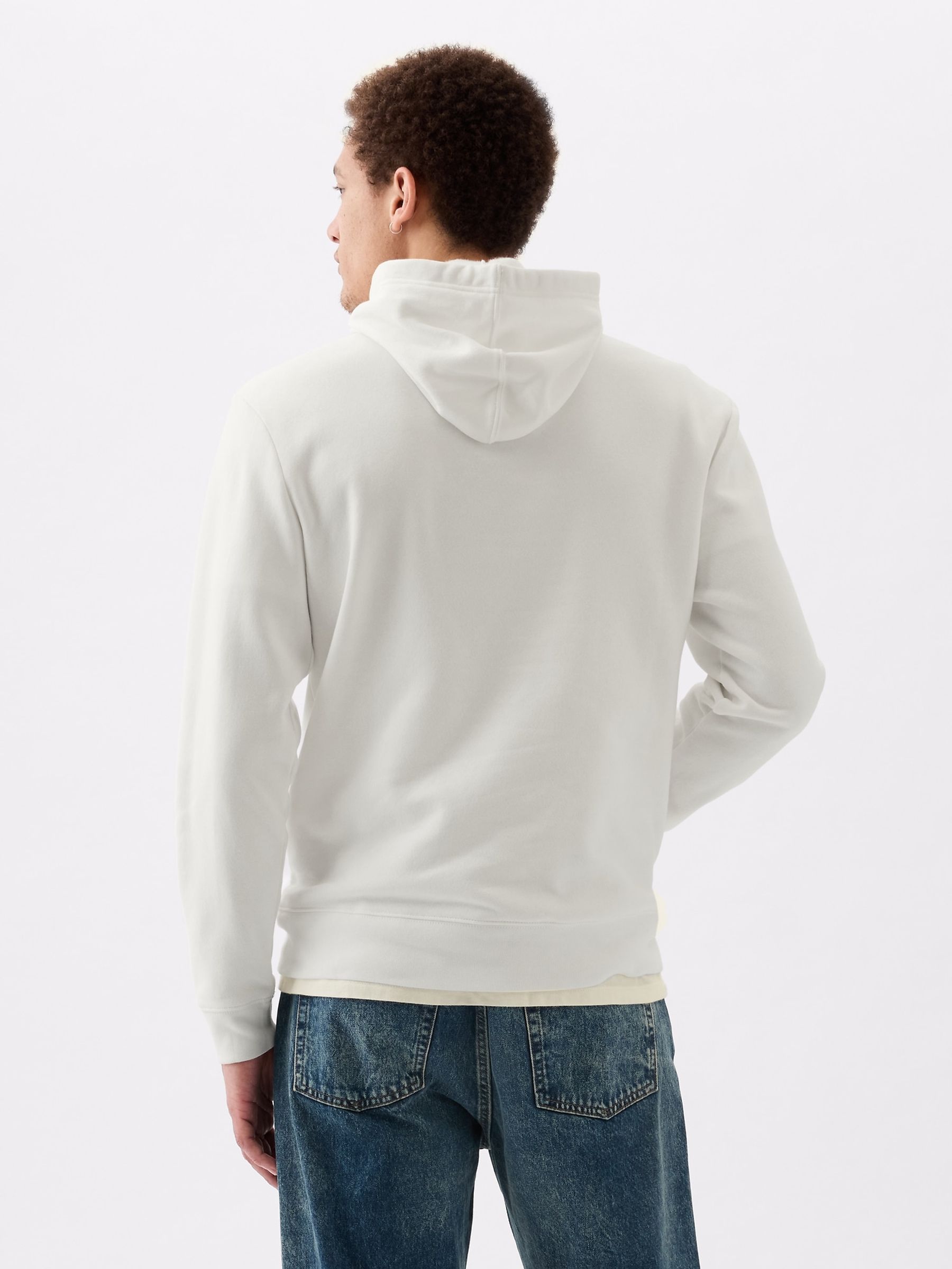 White Logo Hoodie - Image 2 of 2