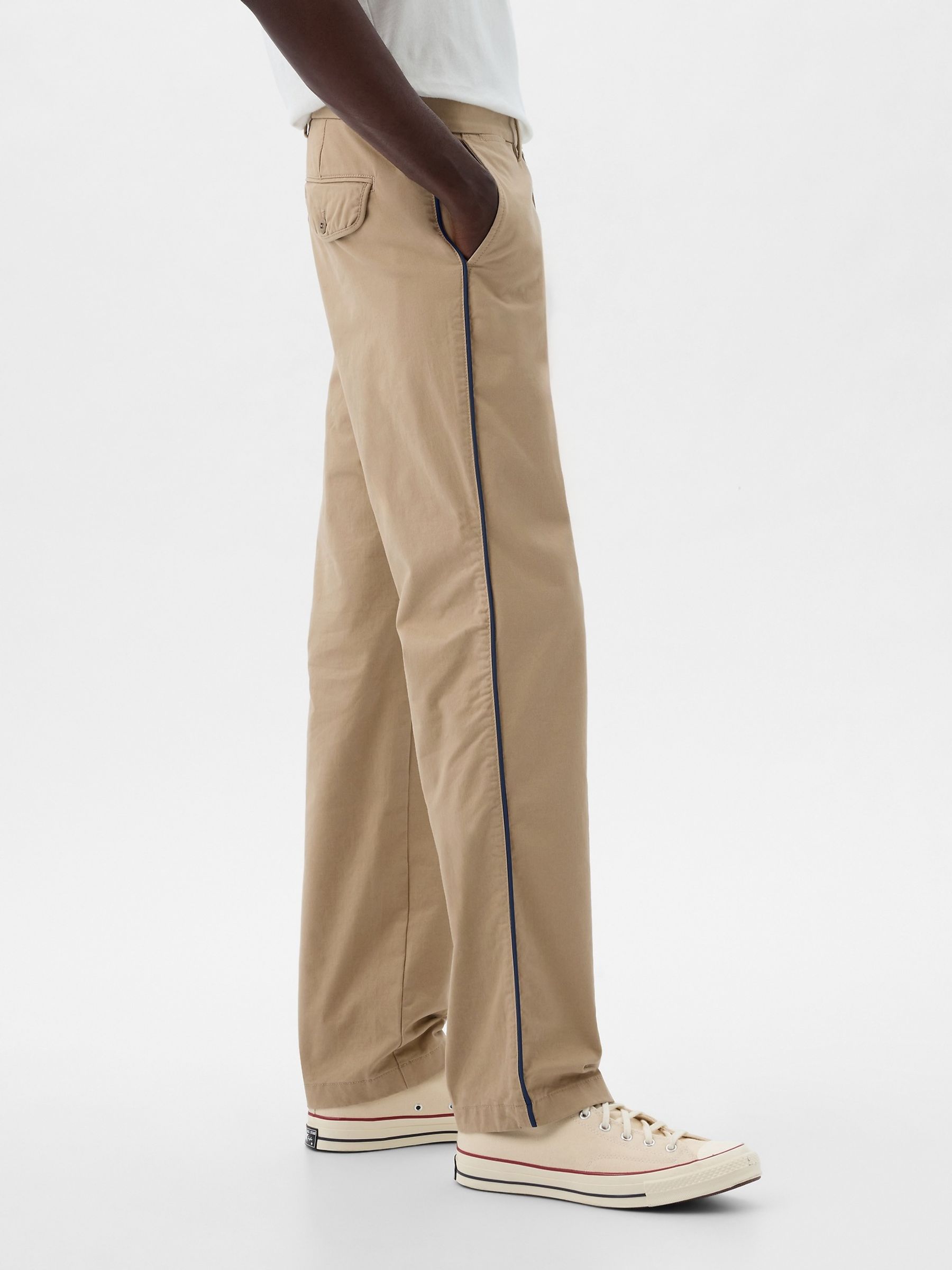 Beige Dapper Dan '90s Loose Chinos - Image 3 of 5