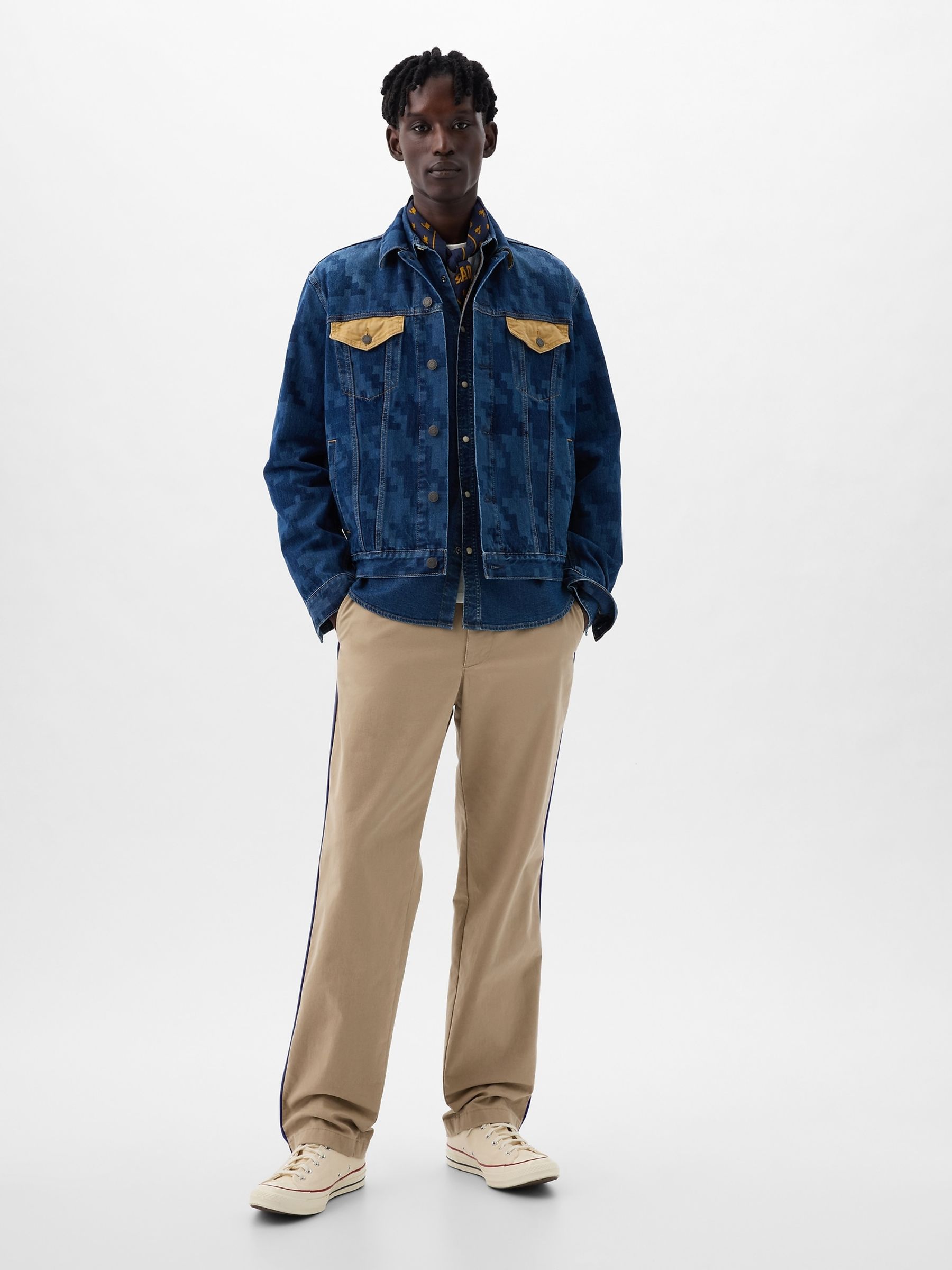 Beige Dapper Dan '90s Loose Chinos - Image 4 of 5