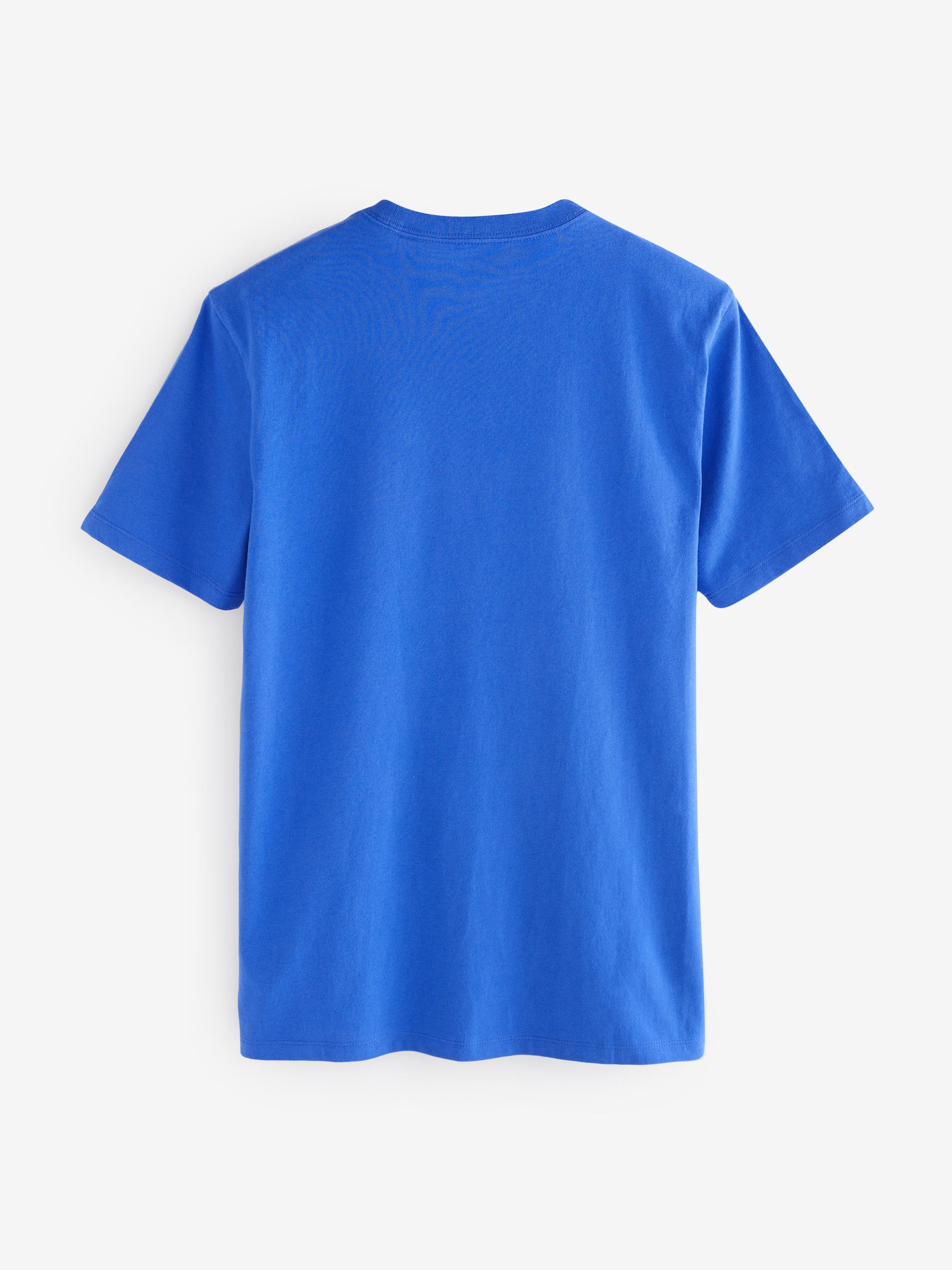 Blue Everyday Soft Crew Neck Short Sleeve T-Shirt - Image 3 of 5