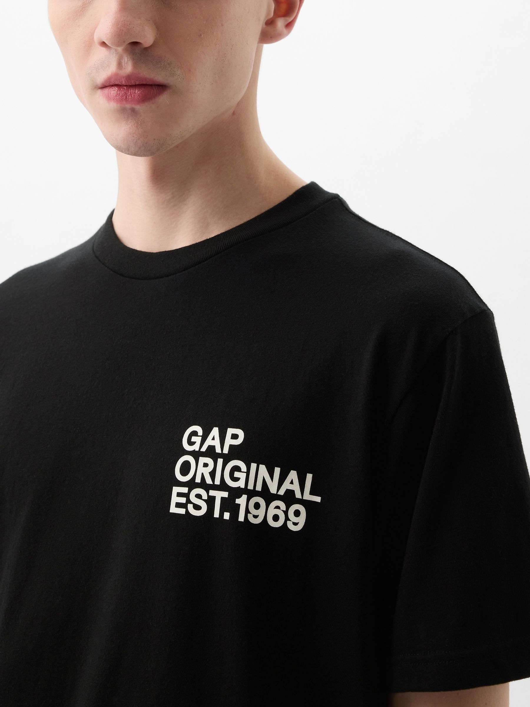 Black Logo Graphic Short Sleeve Crew Neck T-Shirt - Image 4 of 5