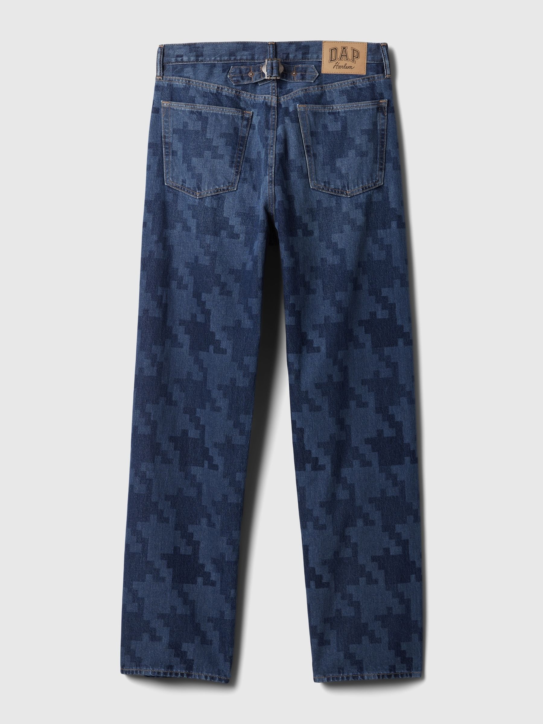 Dark Indigo Blue Dapper Dan 90s Organic Cotton Loose Jeans - Image 7 of 7