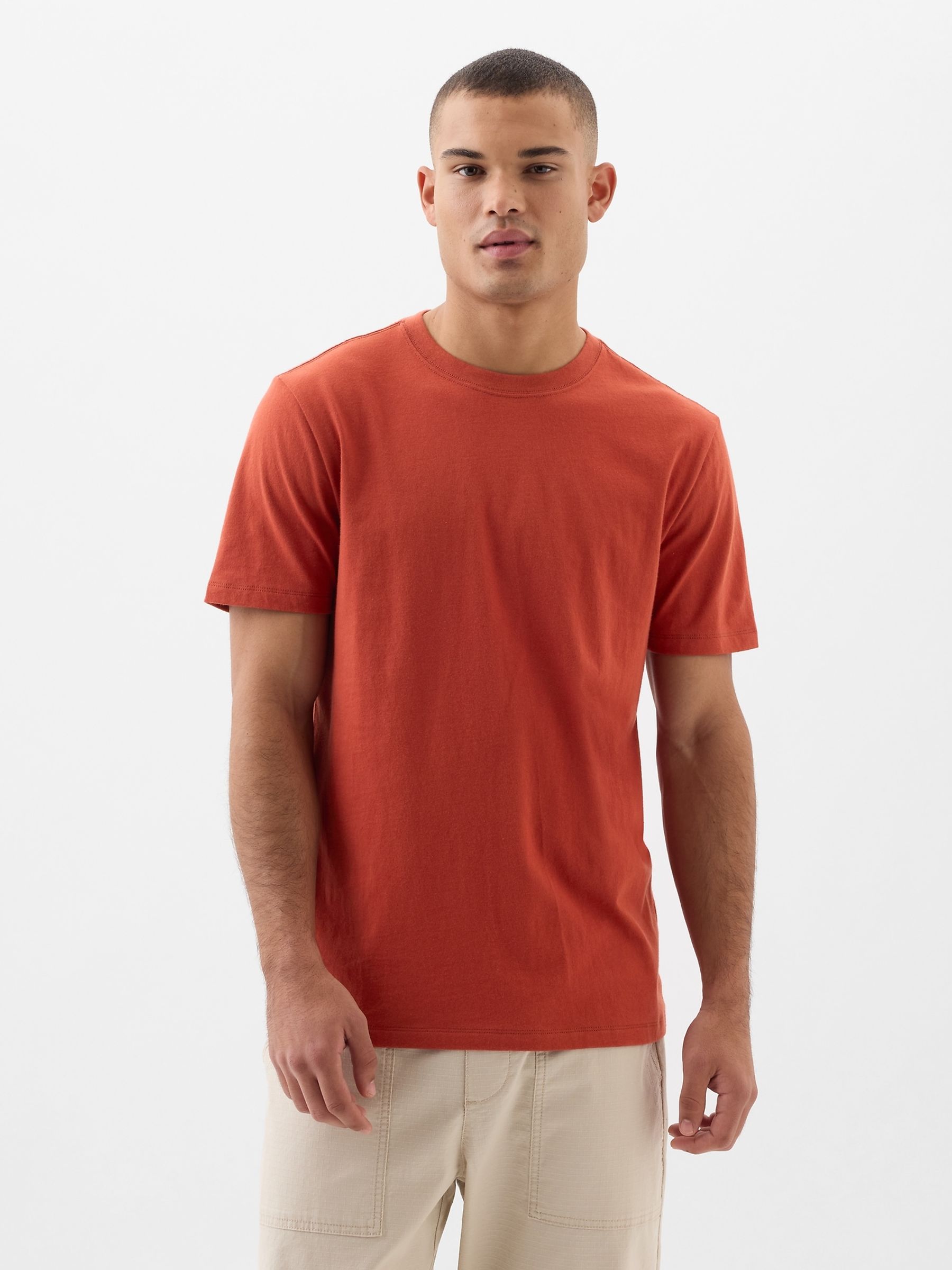 Red Everyday Soft Crew Neck Short Sleeve T-Shirt - Image 1 of 1