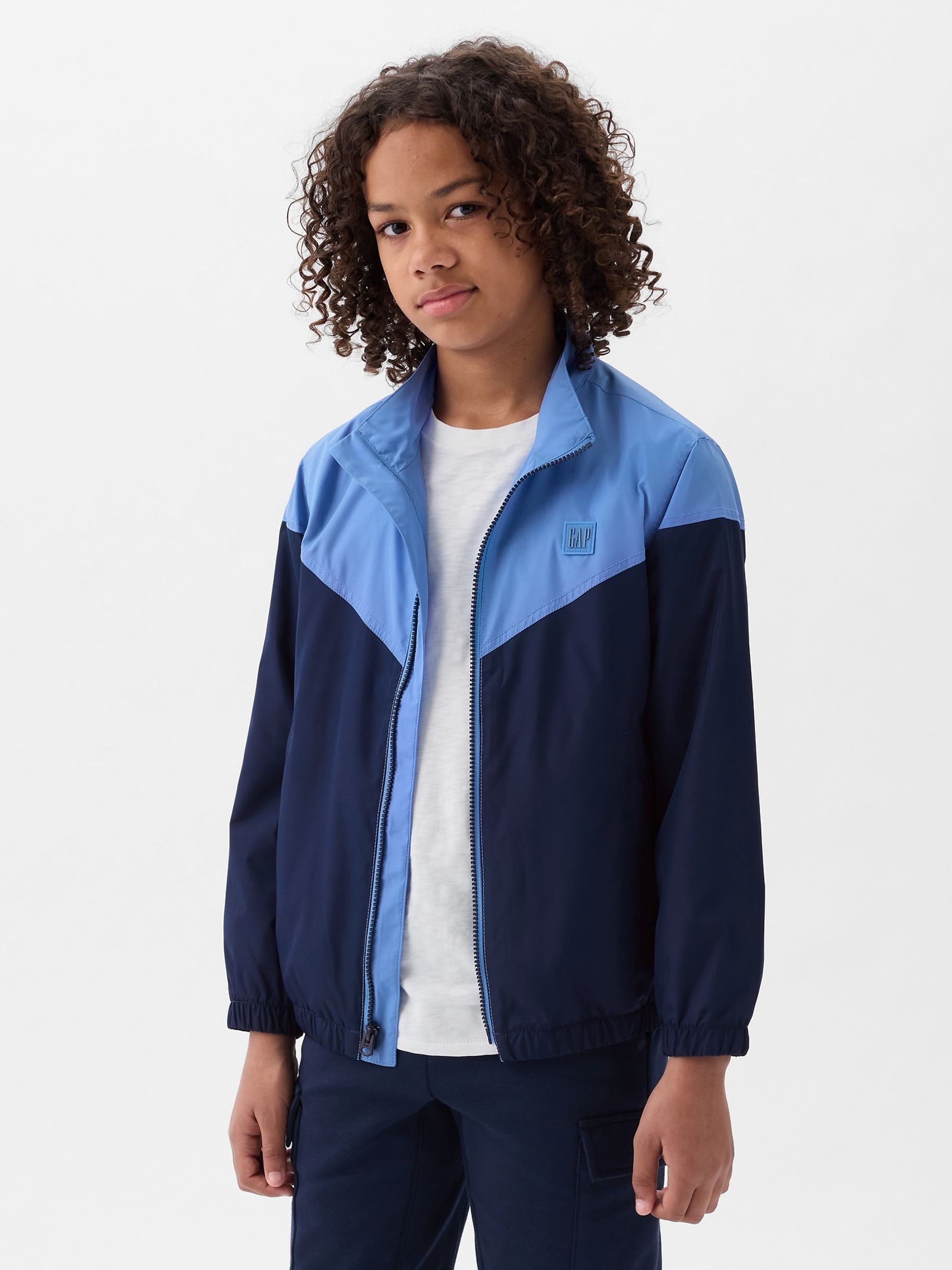 Blue Logo Zip Up Jacket (4-12yrs) - Image 1 of 1