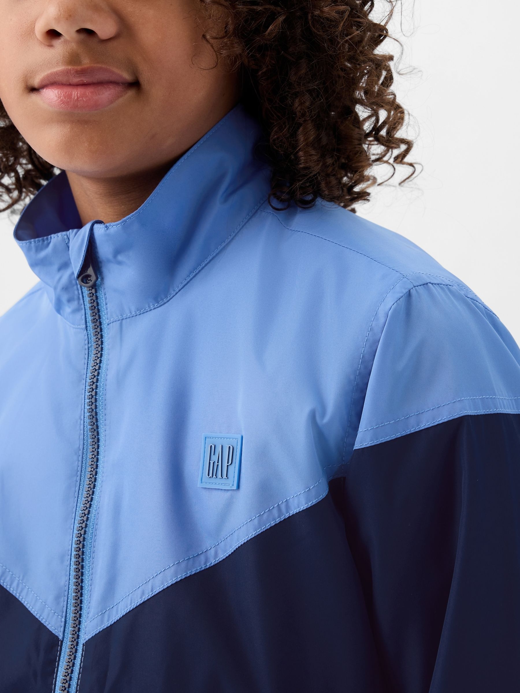 Blue Logo Zip Up Jacket (4-12yrs) - Image 3 of 3
