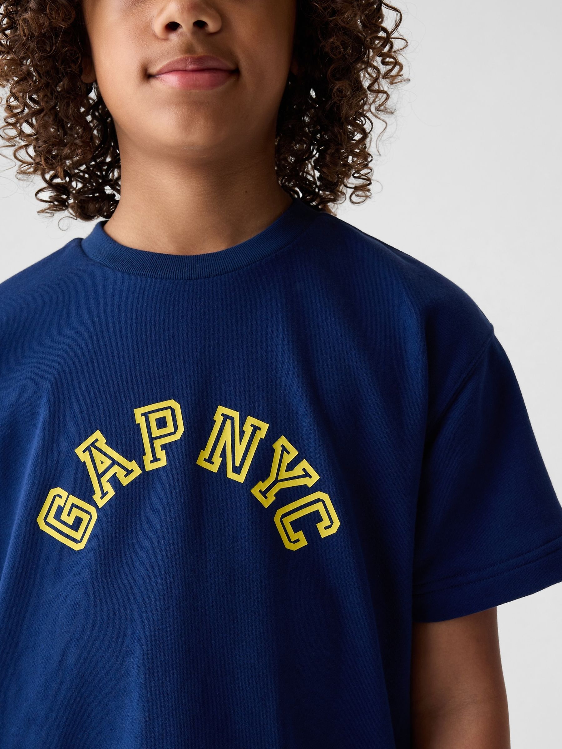 Blue NYC Arch Logo Short Sleeve Crew Neck T-Shirt (4-13yrs) - Image 4 of 4