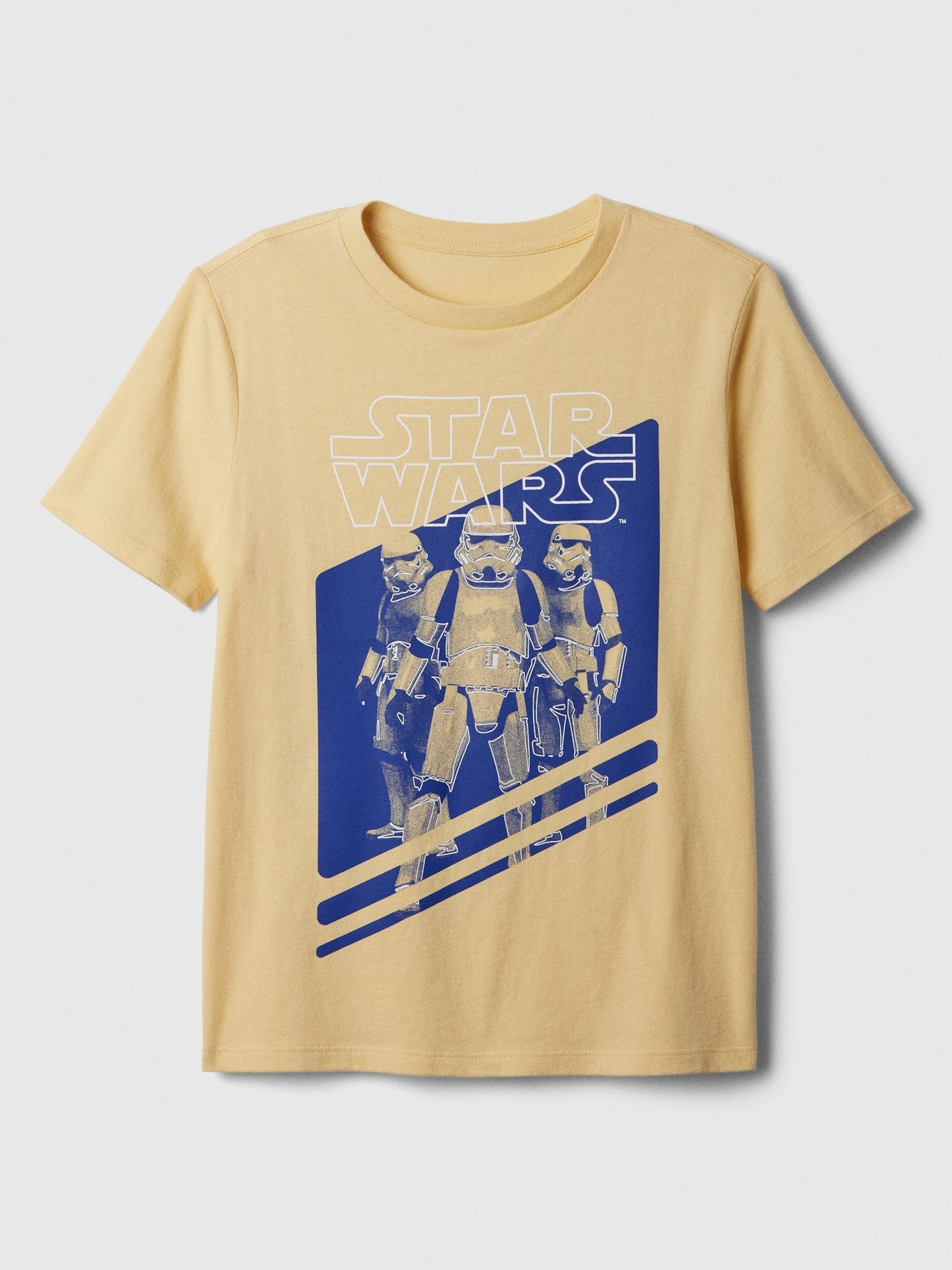 Yellow Star Wars Storm Trooper Graphic Short Sleeve Crew Neck T-Shirt (4-13yrs) - Image 1 of 2