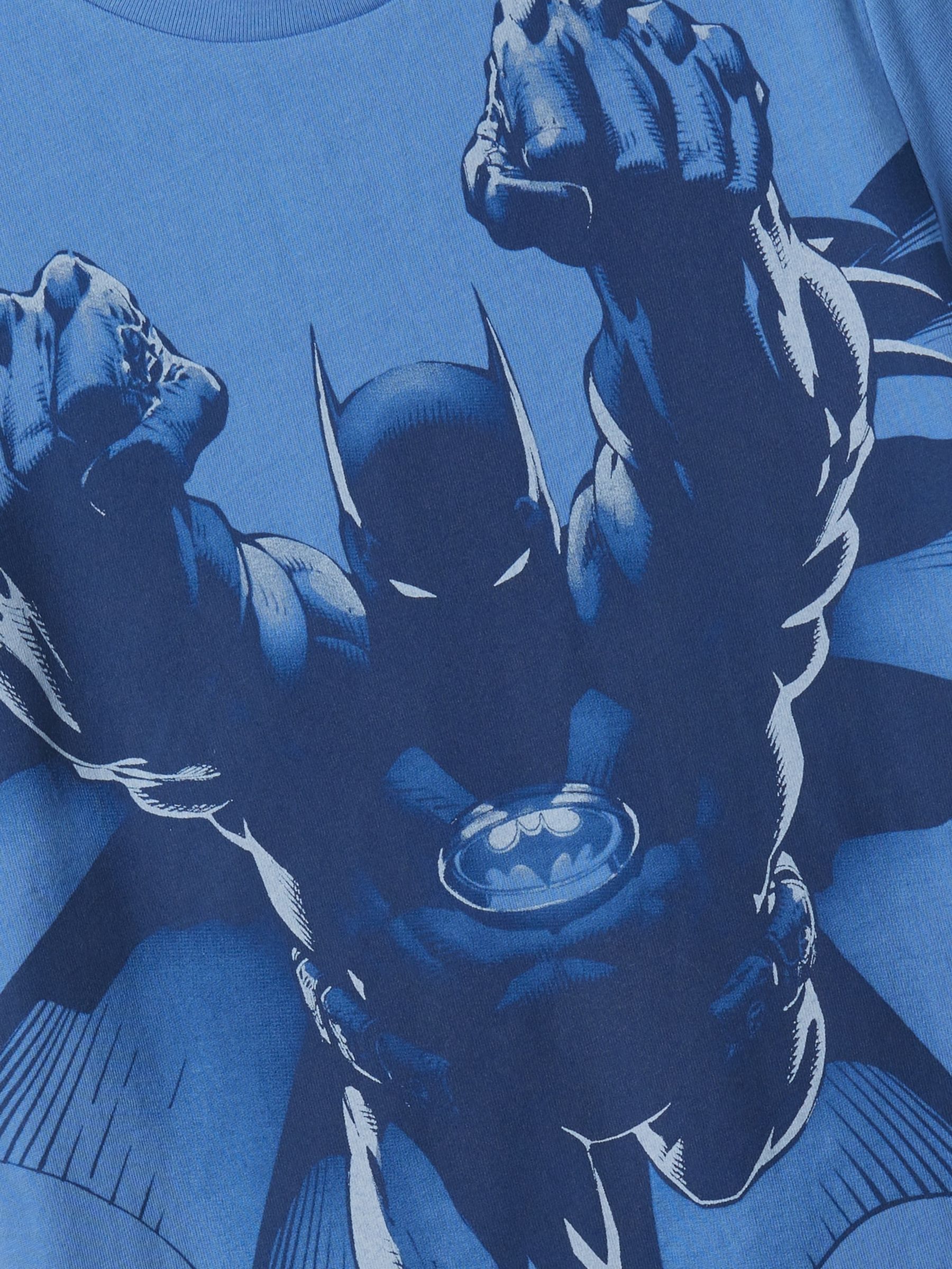 Blue Batman Graphic Short Sleeve Crew Neck T-Shirt (4-13 yrs) - Image 3 of 3