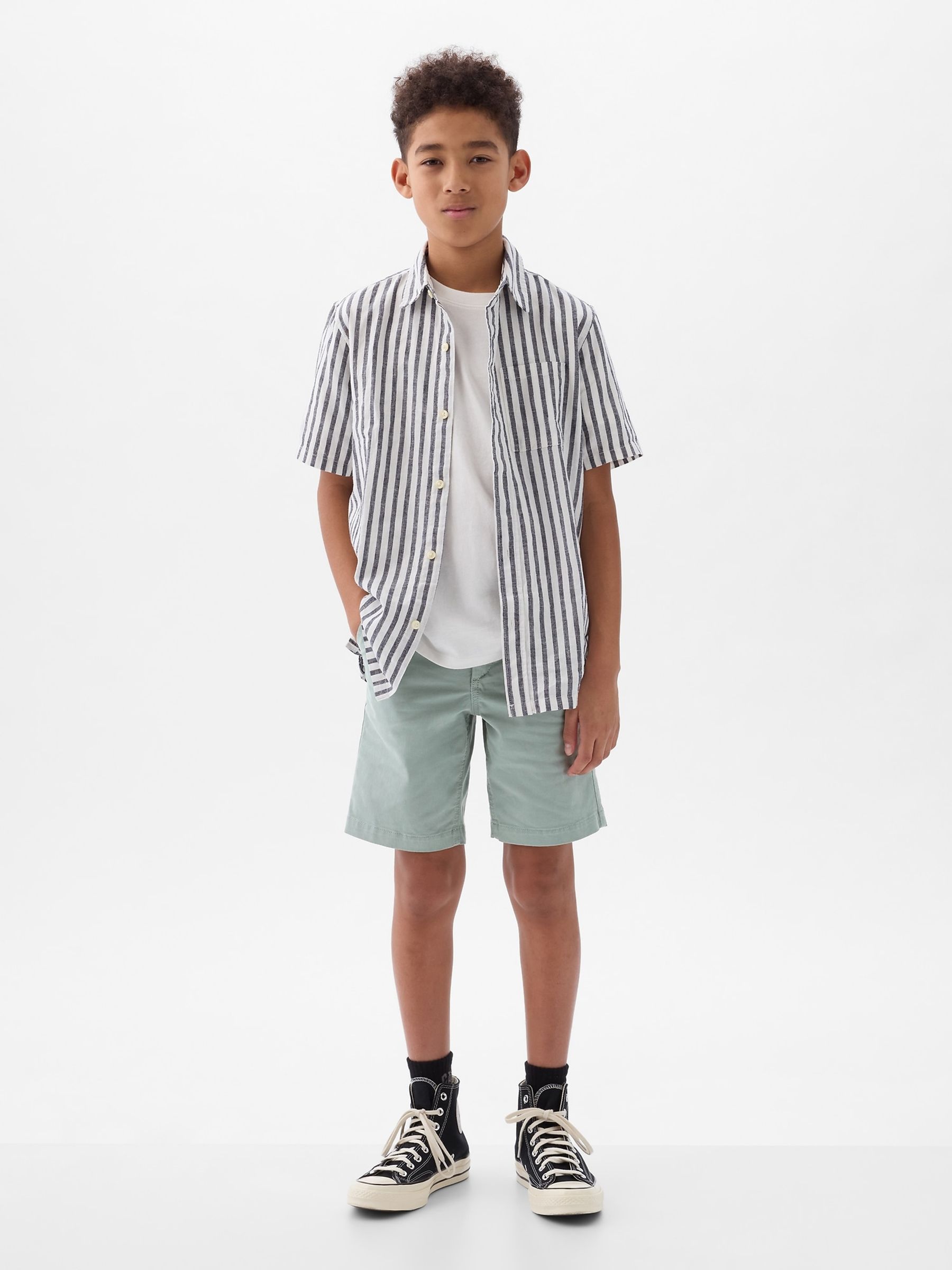 Green Chino Shorts (5-13yrs) - Image 3 of 5