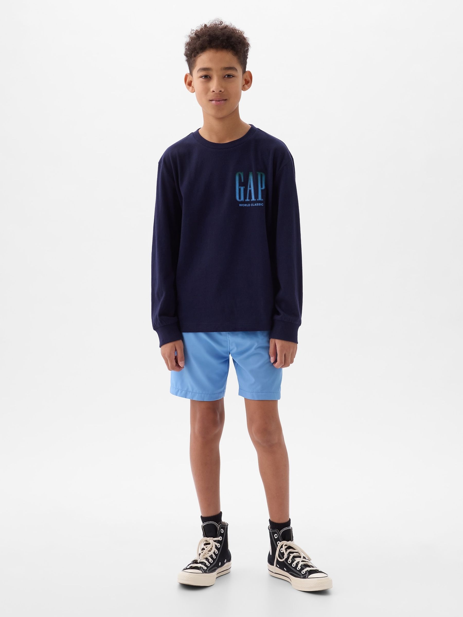 Blue Quick Dry Hybrid Shorts (4-13yrs) - Image 3 of 5