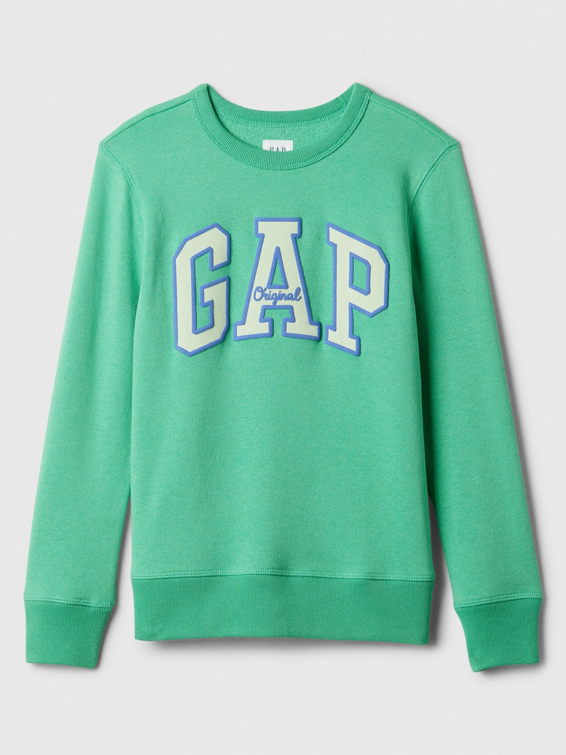 Green Logo Sweatshirt (4-13yrs) - Image 1 of 1 Green Logo Sweatshirt (4-13yrs) - Image 1 of 1