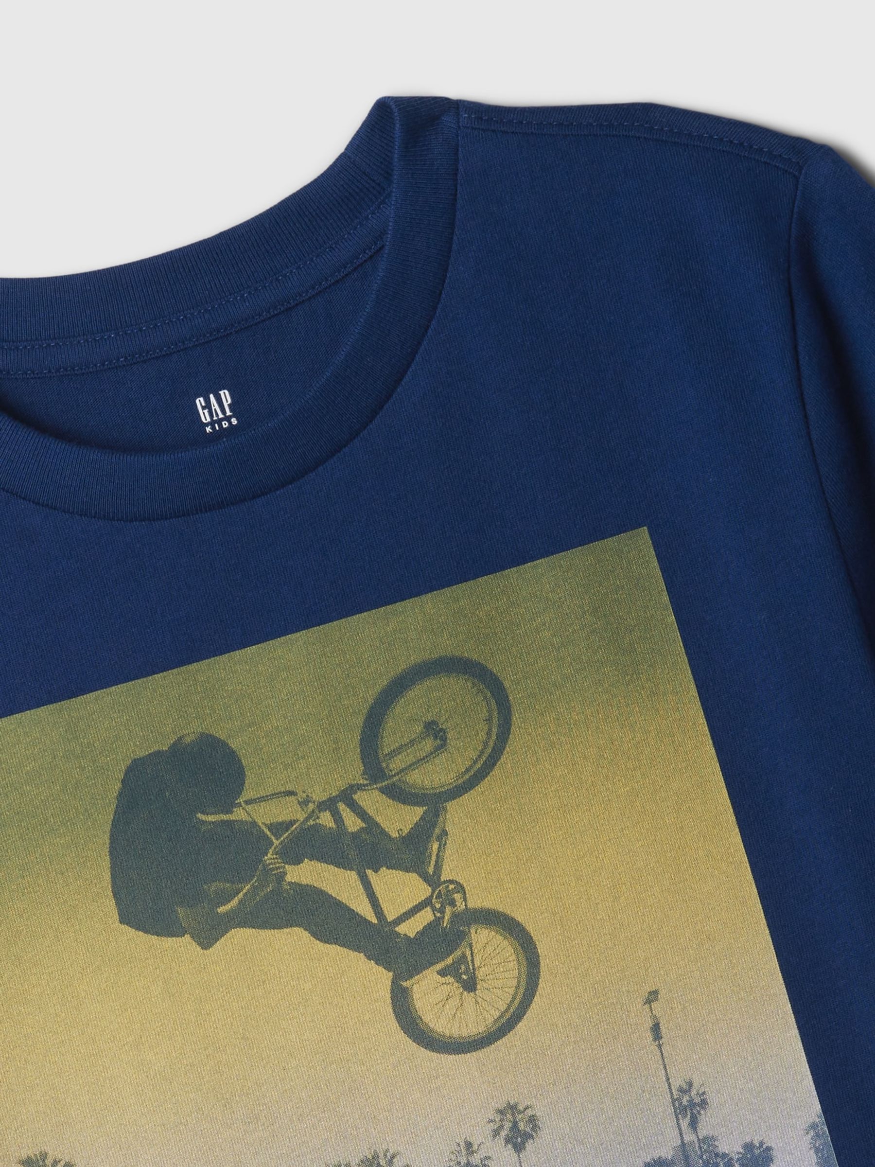 Dark Blue Graphic Crew Neck Short Sleeve T-Shirt (4-13yrs) - Image 2 of 2