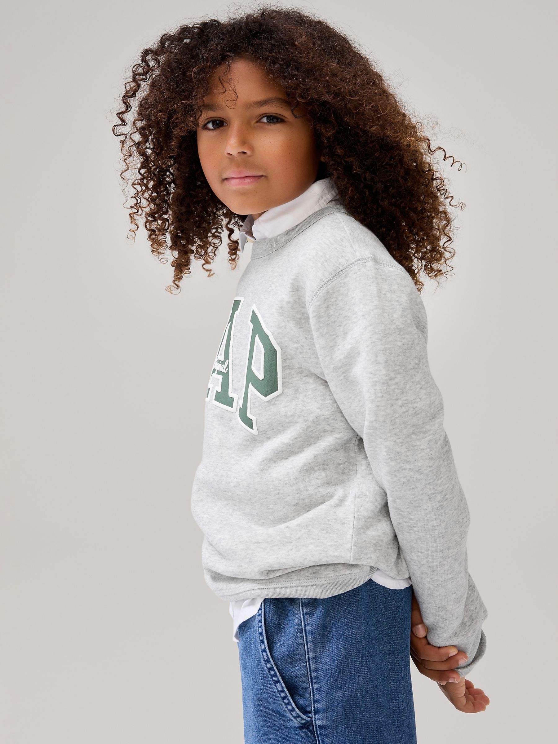 Grey Logo Sweatshirt (4-13yrs) - Image 1 of 2