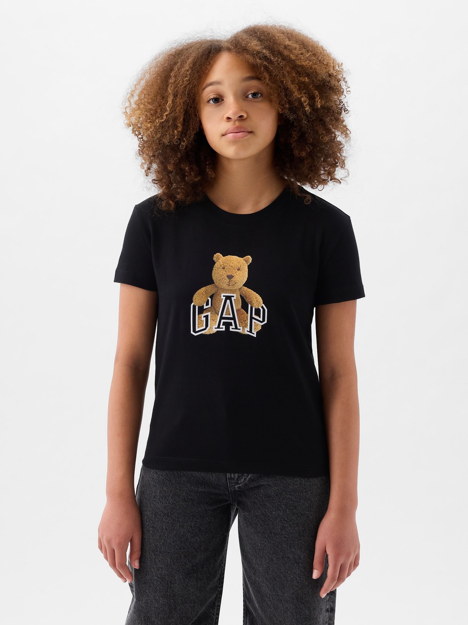 Black Brannan Bear Graphic Logo Short Sleeve Crew Neck T-Shirt (4-13yrs) - Image 1 of 1