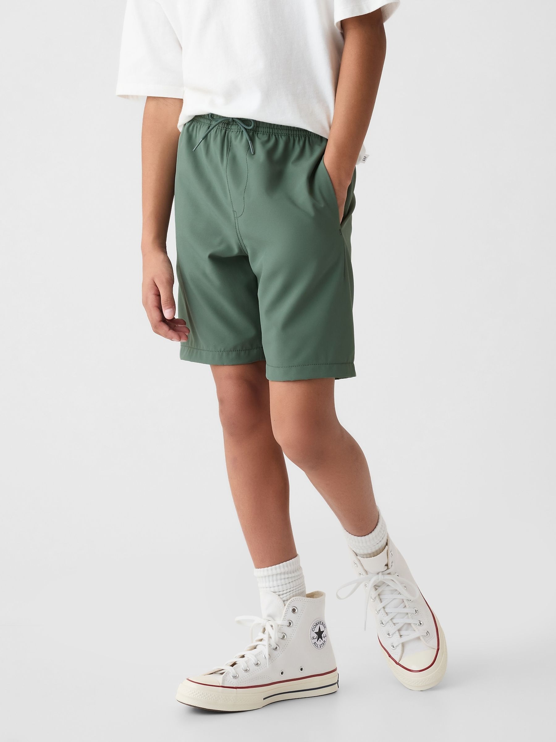 Green Quick Dry Hybrid Shorts (4-13yrs) - Image 1 of 1