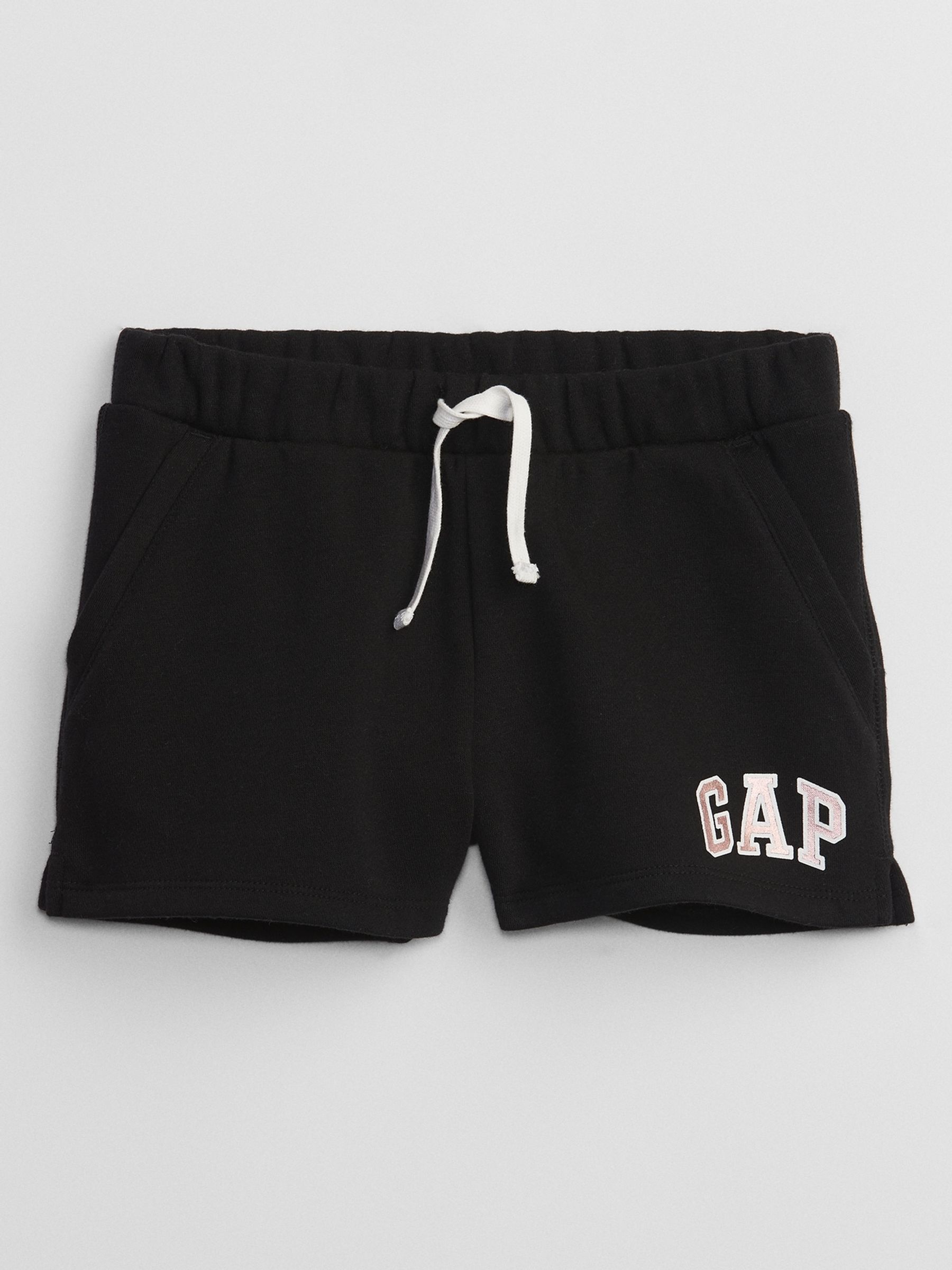 Black Pull On Logo Jogger Shorts (4-13yrs) - Image 1 of 1