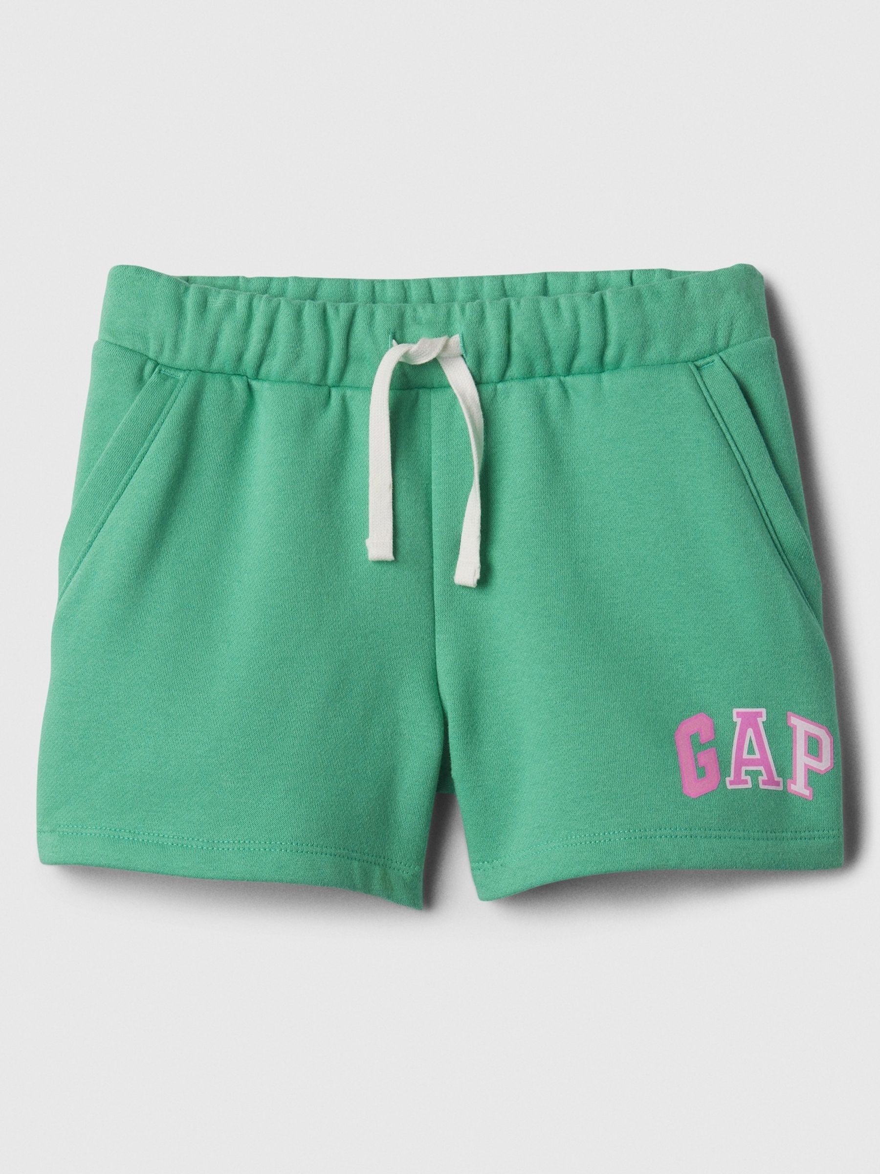 Green Pull On Logo Jogger Shorts (4-13yrs) - Image 1 of 2