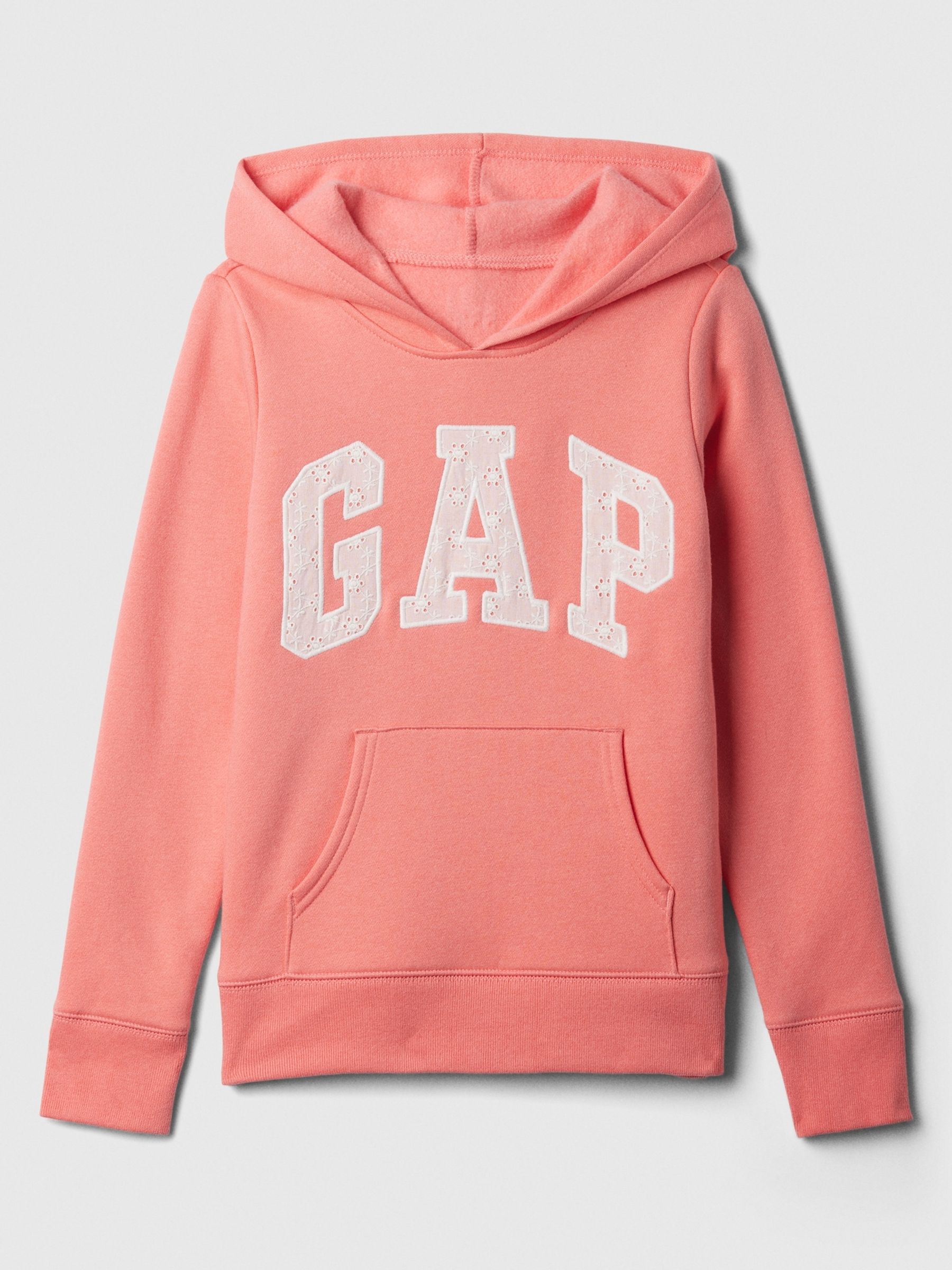 Pink Logo Graphic Print Hoodie (4-13yrs) - Image 1 of 2