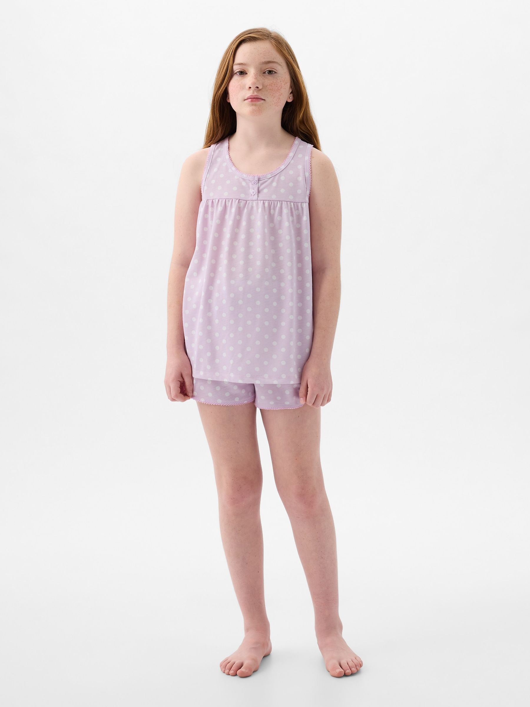 Purple Recycled Print Pyjama Set (4-13yrs) - Image 1 of 2