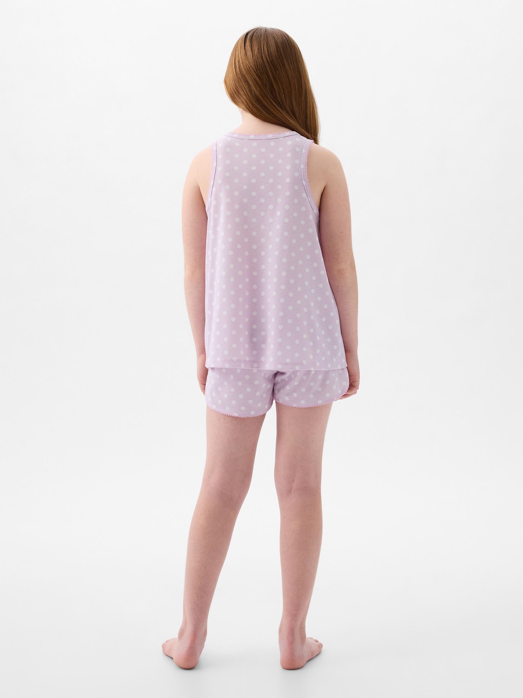 Purple Recycled Print Pyjama Set (4-13yrs) - Image 2 of 2