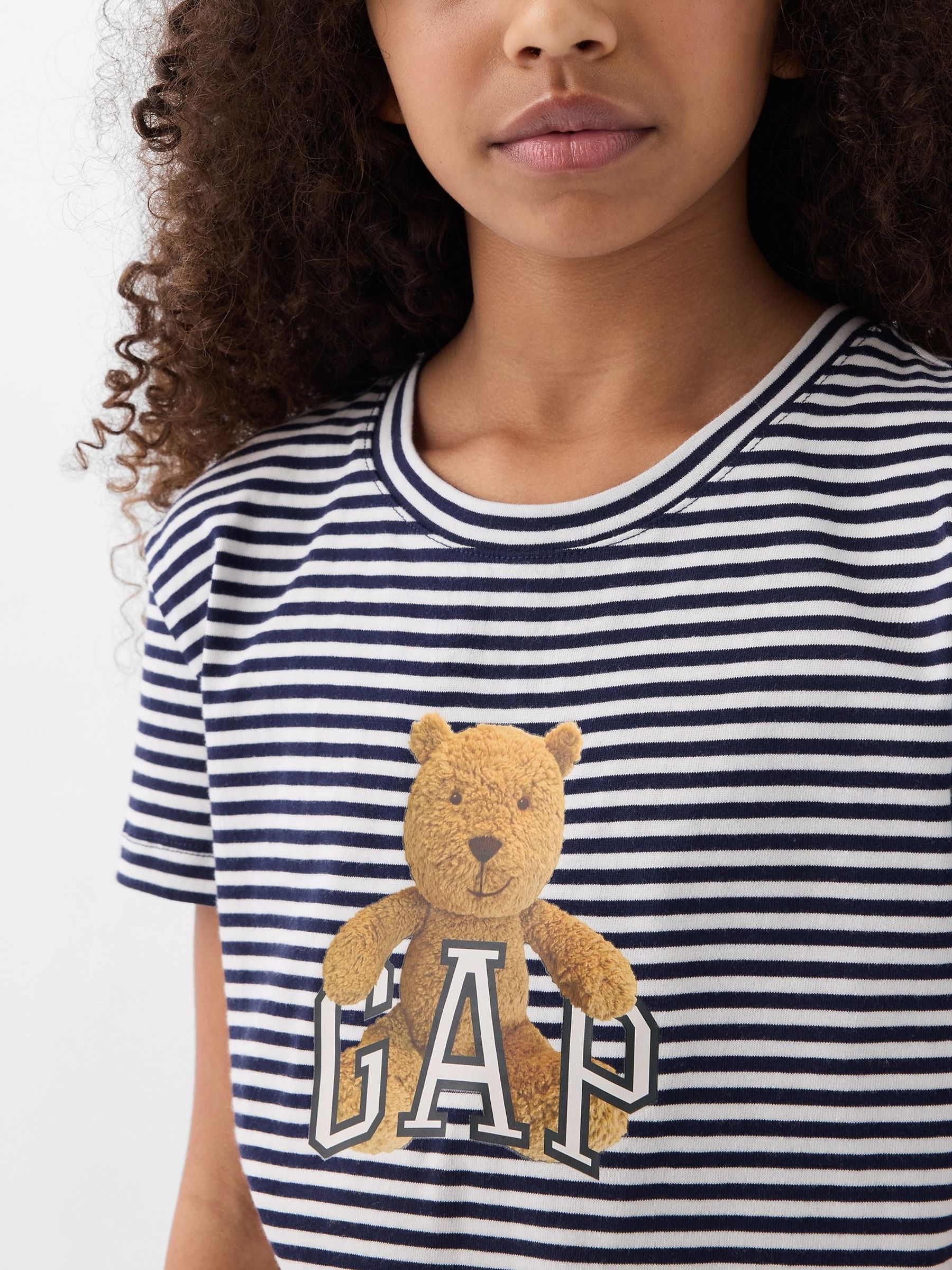 Black/White Brannan Bear Graphic Logo Short Sleeve Crew Neck T-Shirt (4-13yrs) - Image 4 of 4