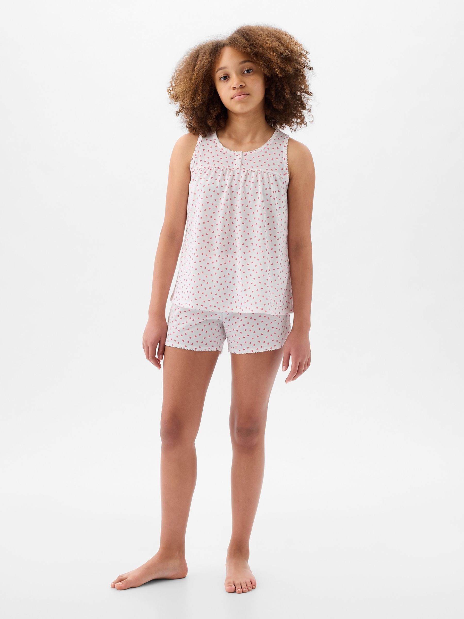 Pink Recycled Print Pyjama Set (4-13yrs) - Image 1 of 1
