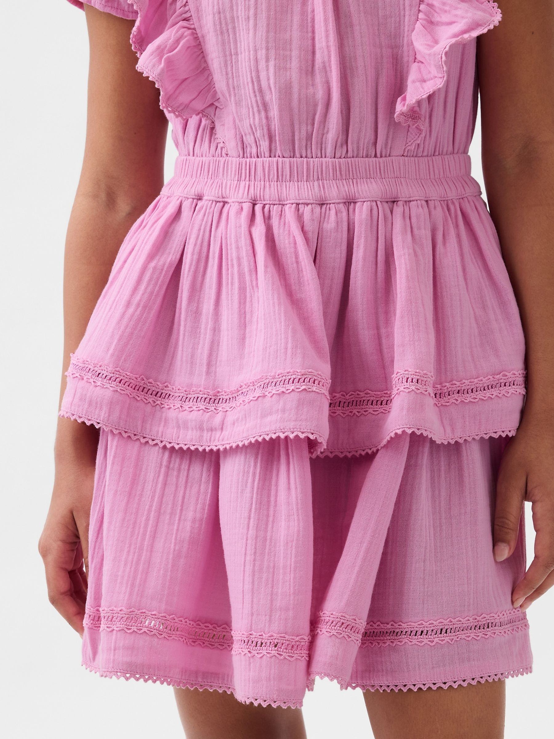 Pink Ruffle Dress (4-13yrs) - Image 3 of 3 Pink Ruffle Dress (4-13yrs) - Image 3 of 3