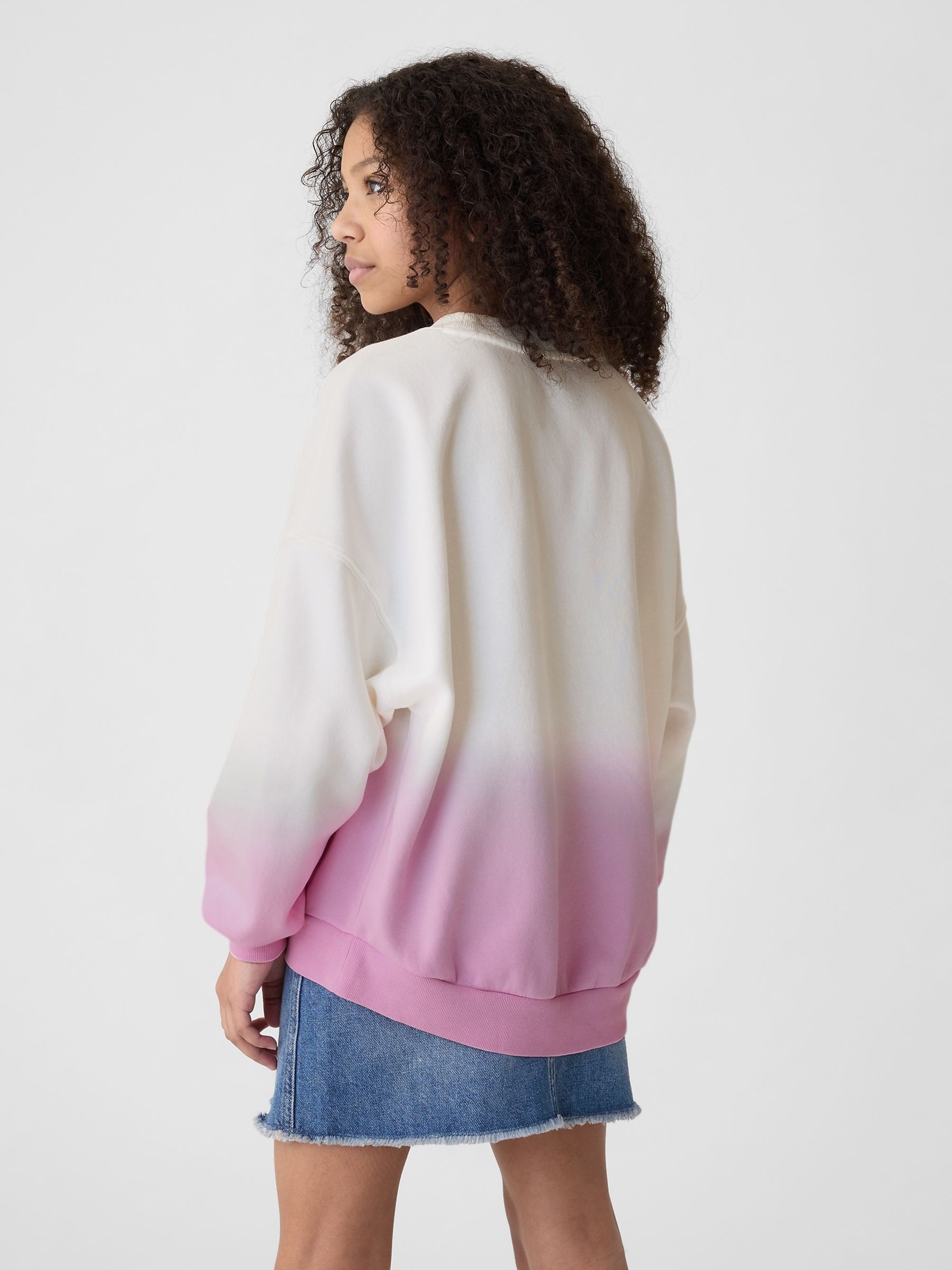 Pink Tie Dye Crew Neck Sweatshirt (4-13yrs) - Image 2 of 3