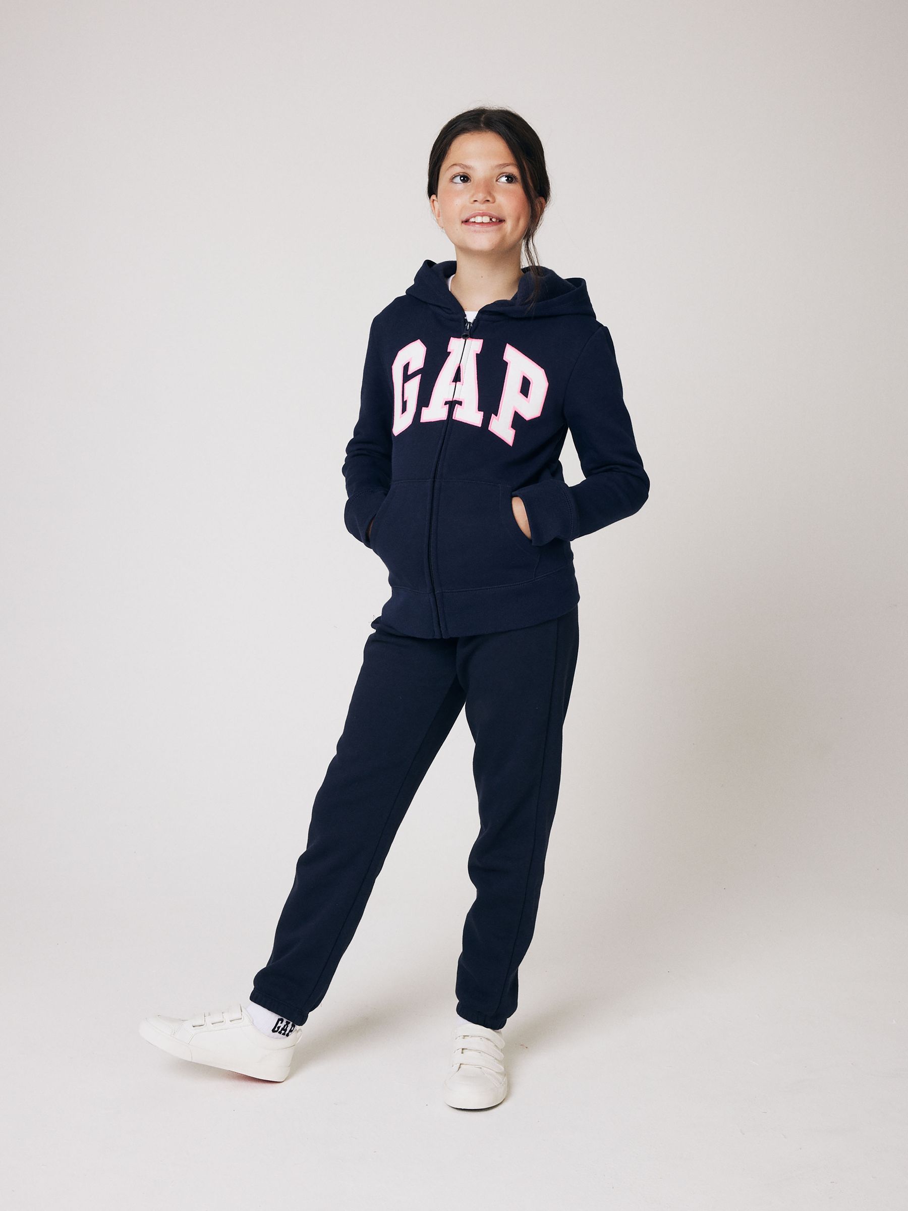 Navy Blue Logo Zip Through Hoodie (4-13yrs) - Image 3 of 7