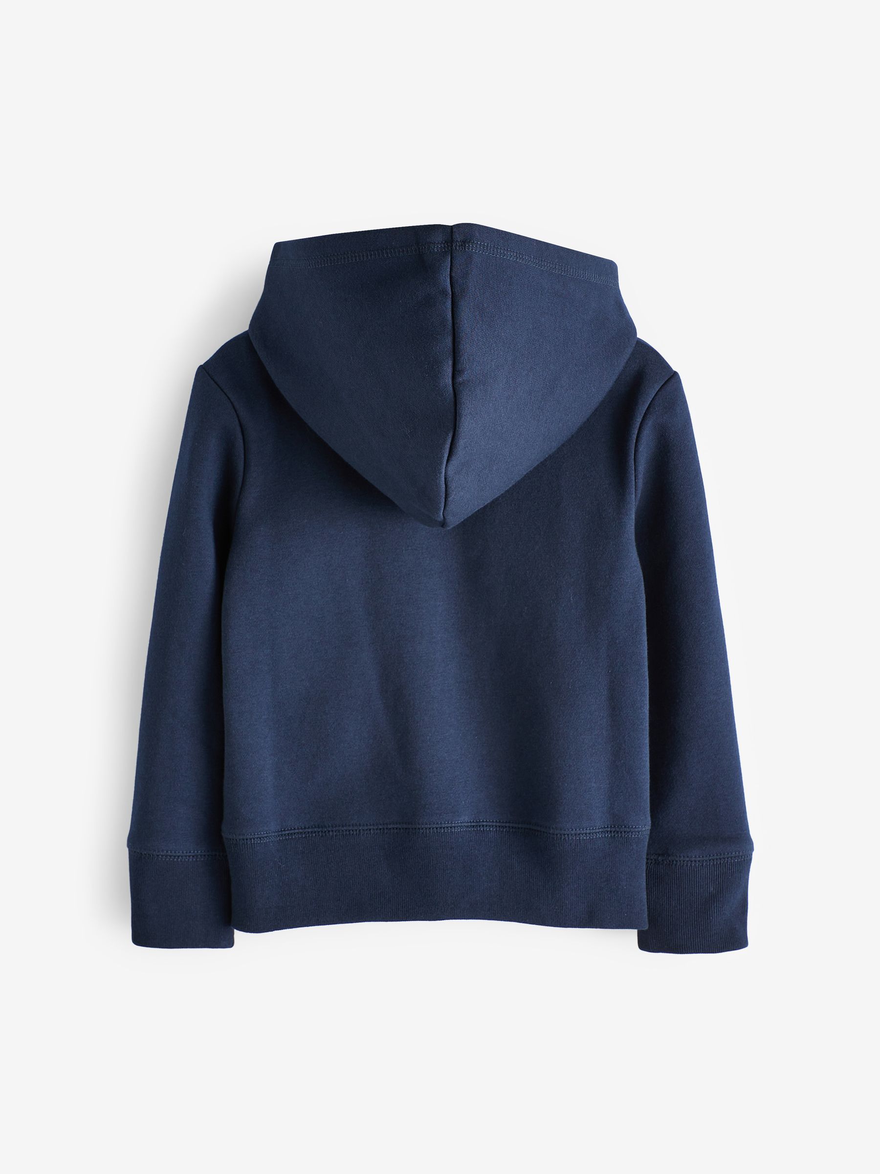 Navy Blue Logo Zip Through Hoodie (4-13yrs) - Image 6 of 7