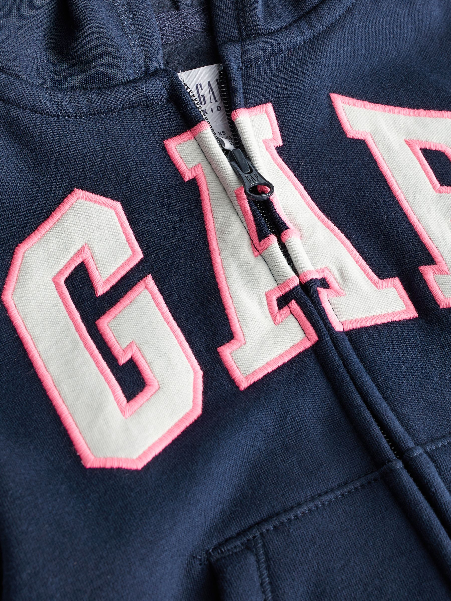 Navy Blue Logo Zip Through Hoodie (4-13yrs) - Image 7 of 7